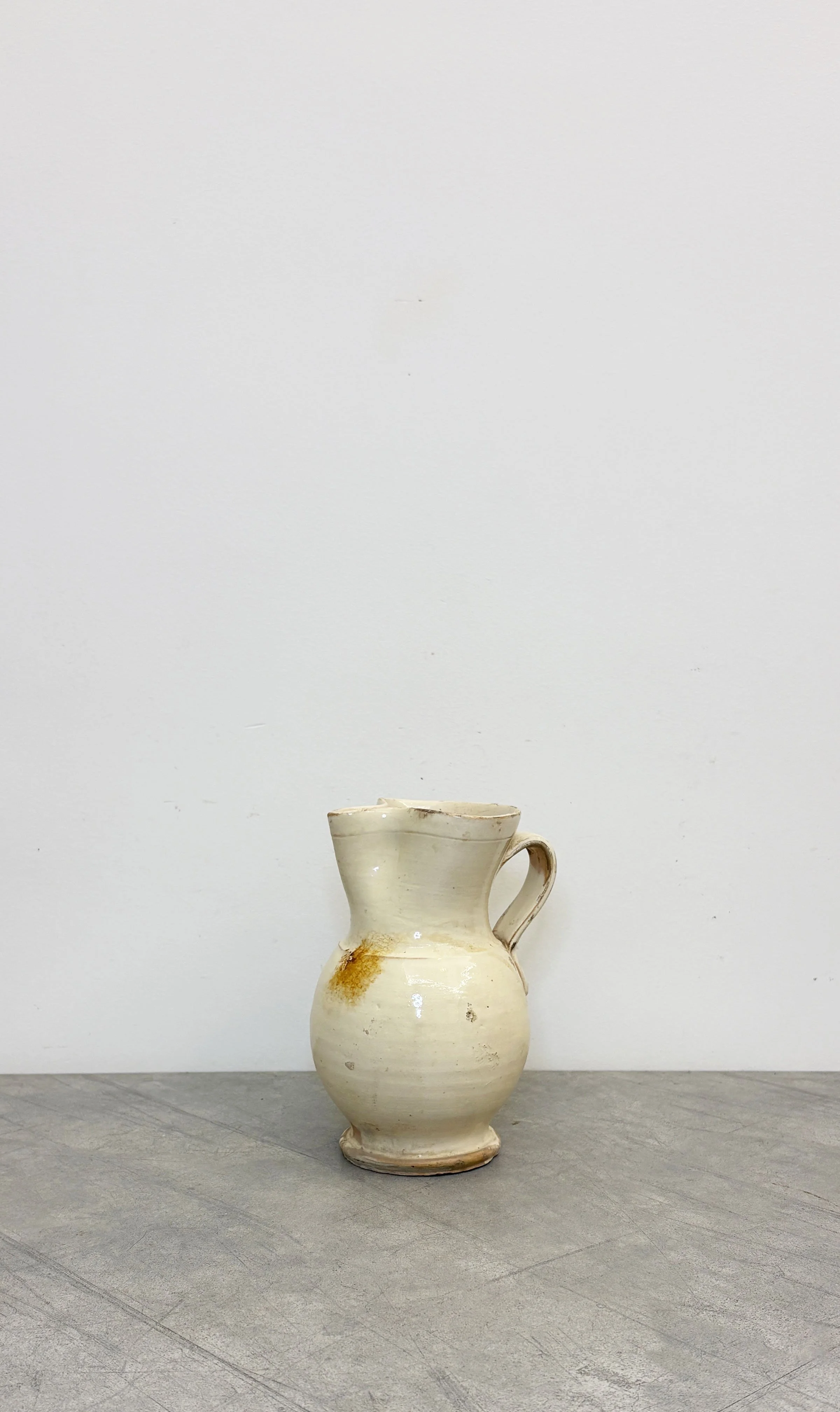 ANTIQUE ITALIAN RUSTIC CERAMIC JUG
