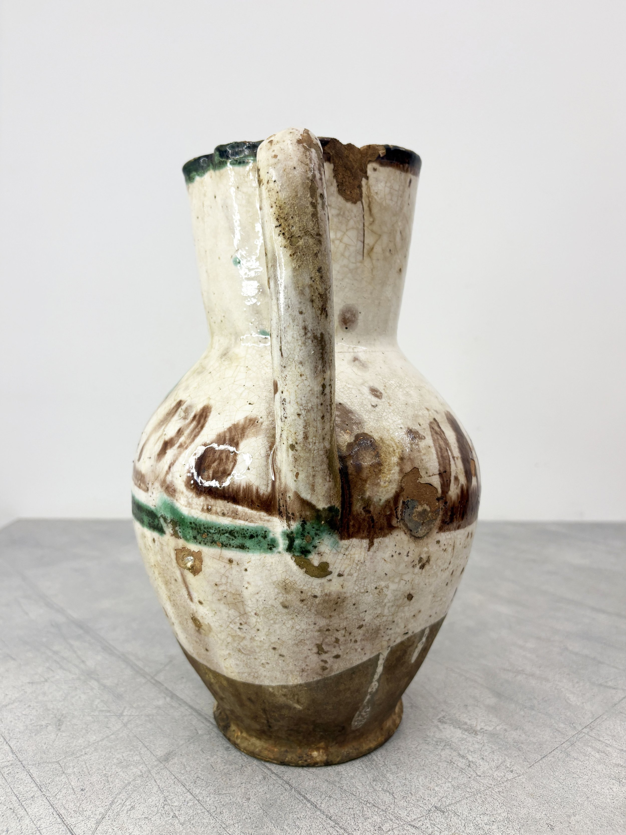 antique hand painted rustic vase Calabria