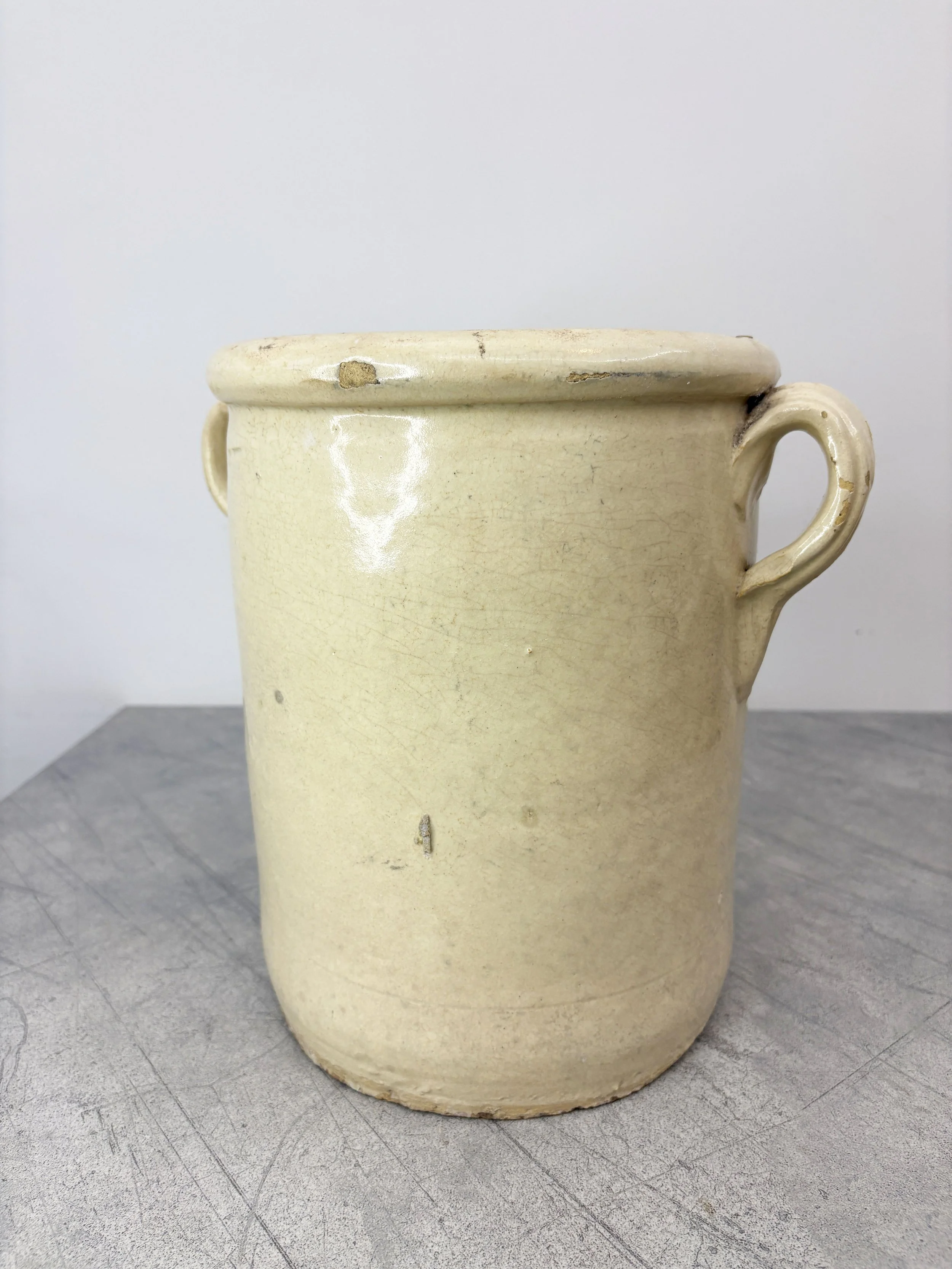 large white anchovy pot Puglia