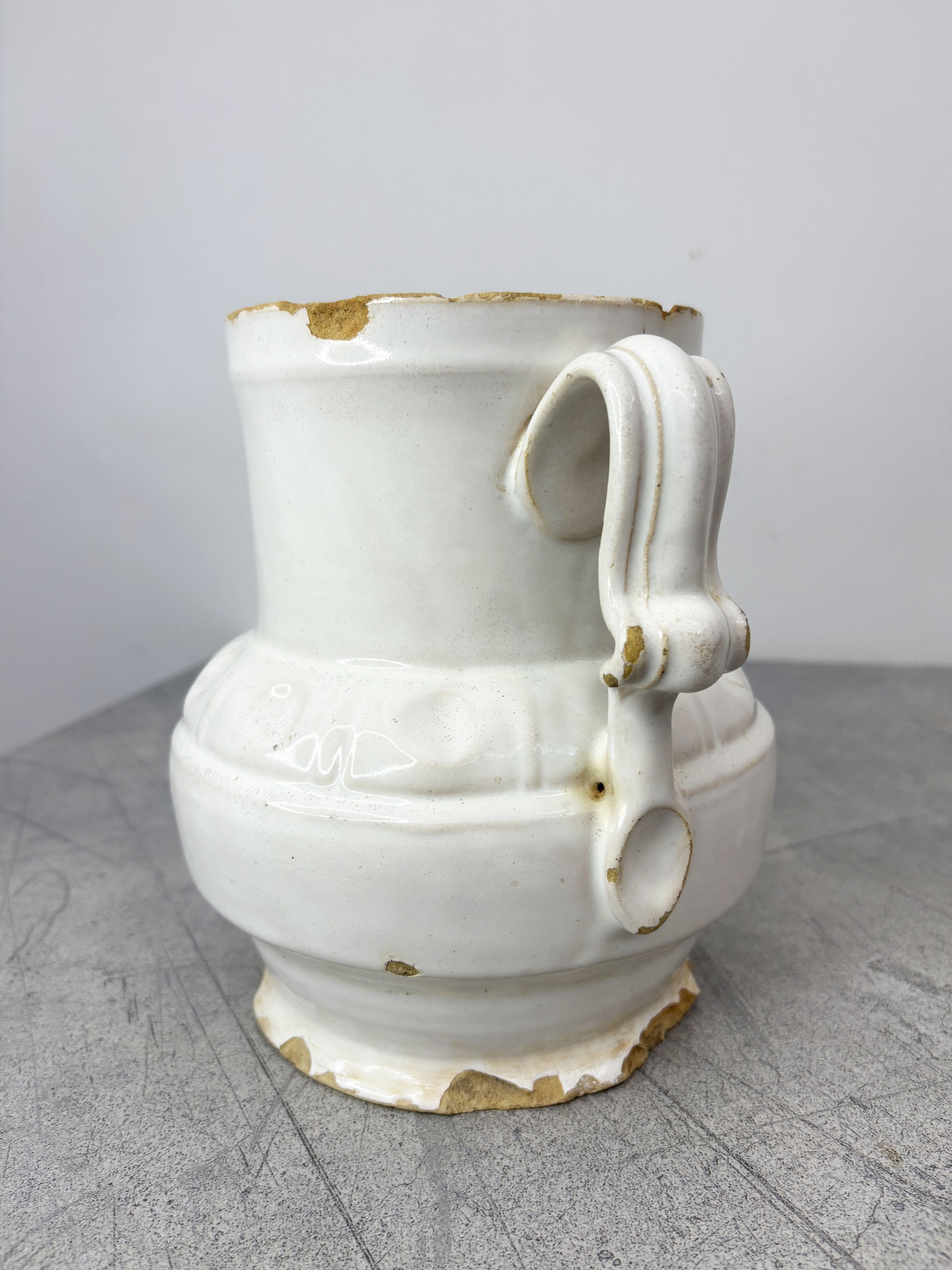 white ceramic vase Puglia