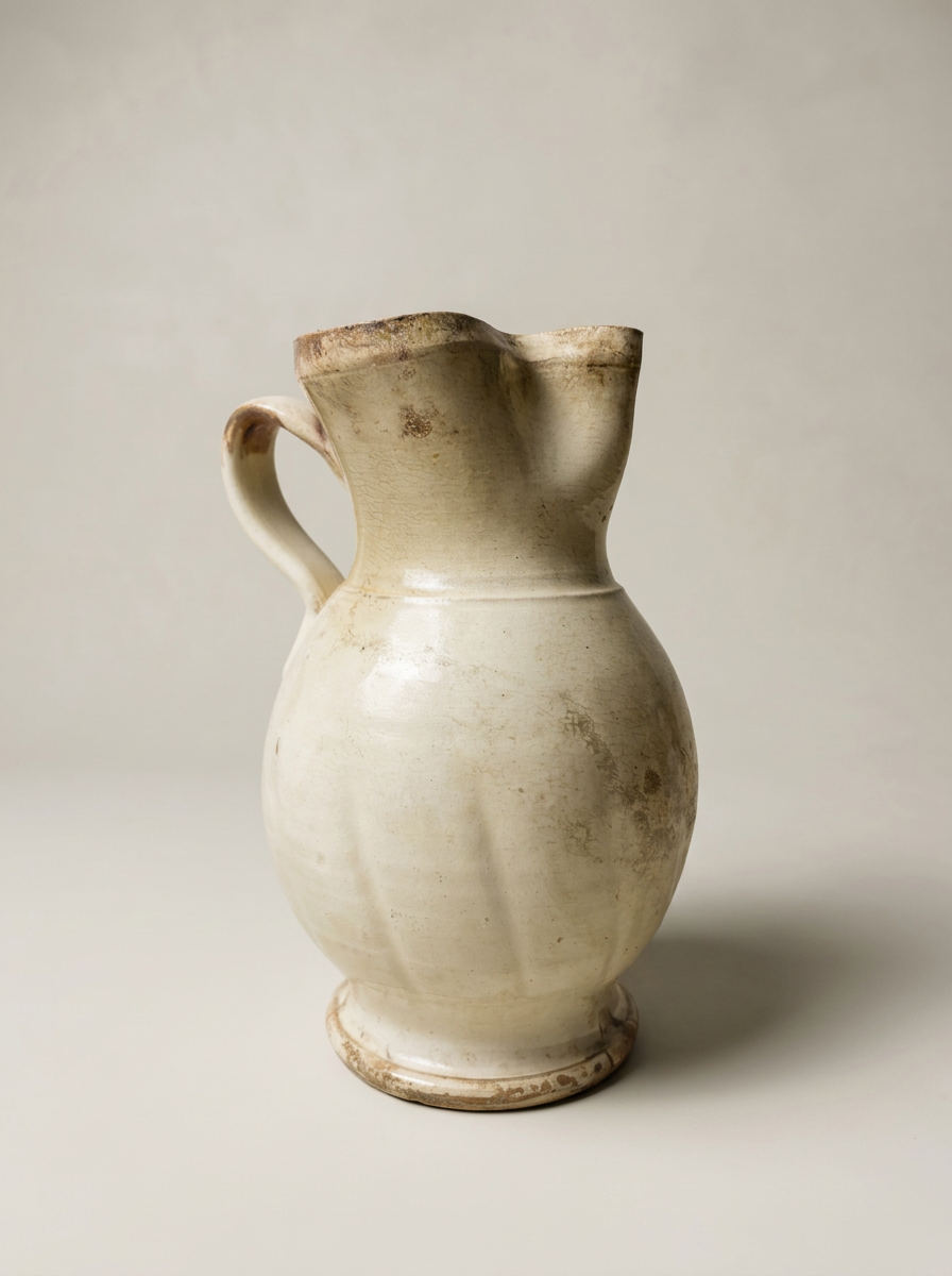 large rustic ceramic pitcher Puglia