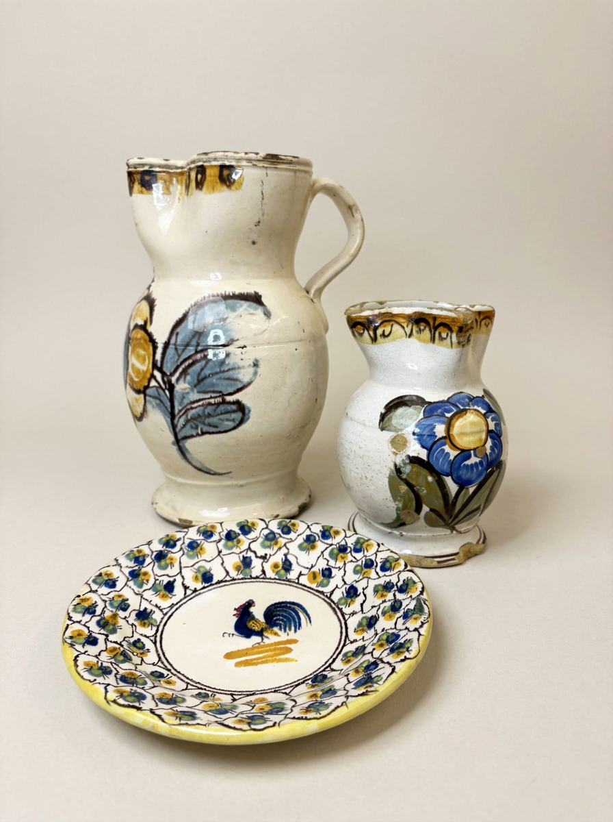 antique Italian farmhouse pottery