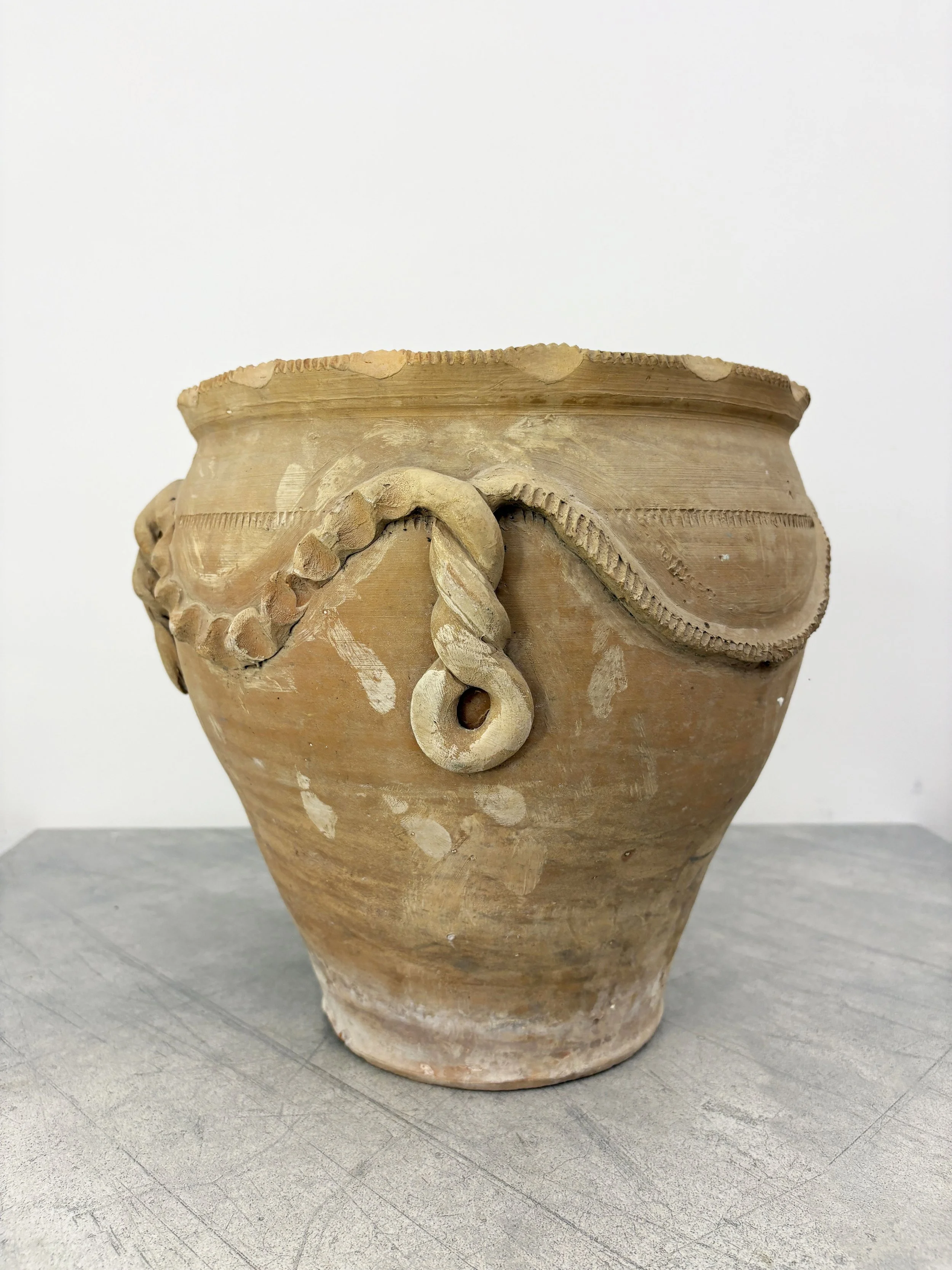 large vintage ceramic plant pot