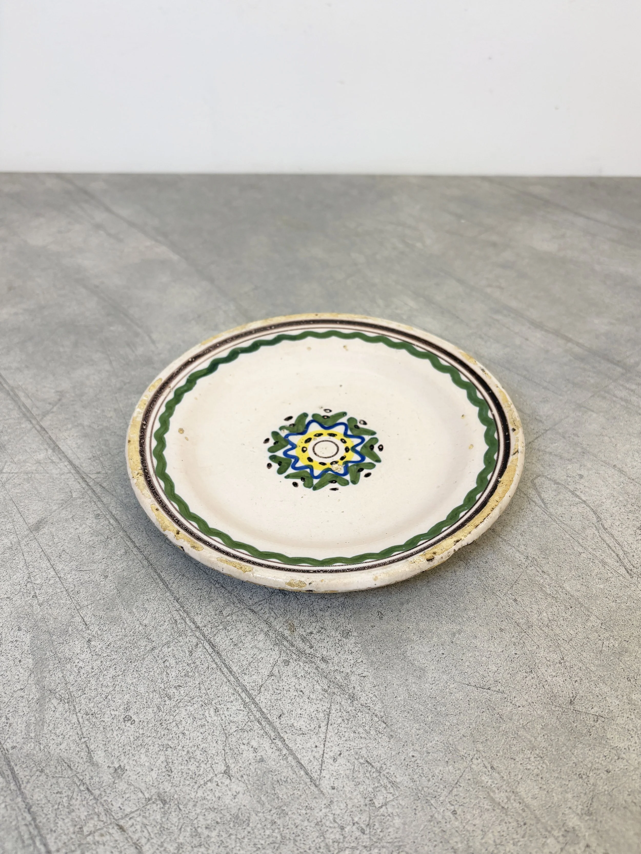 small hand painted Italian side plate