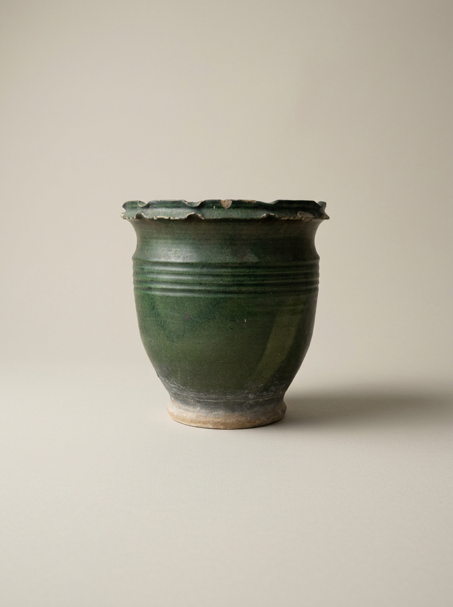 antique Italian ceramic plant pot