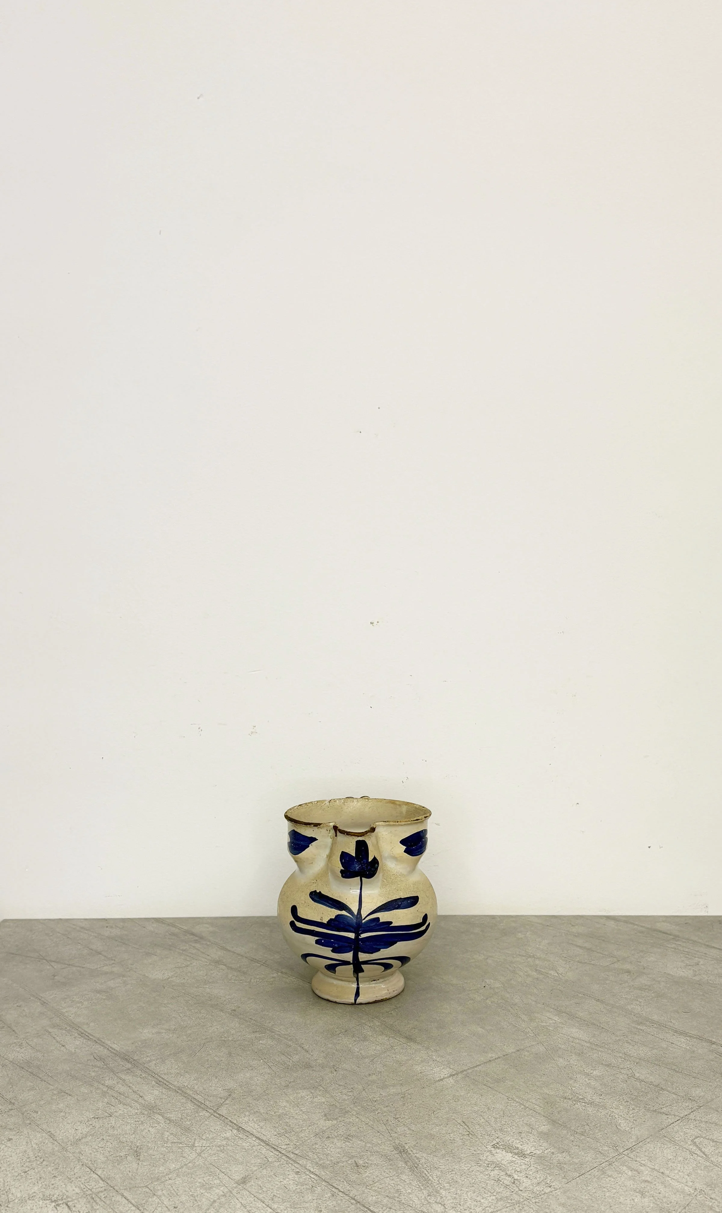 Antique Hand Painted Apothecary Jug