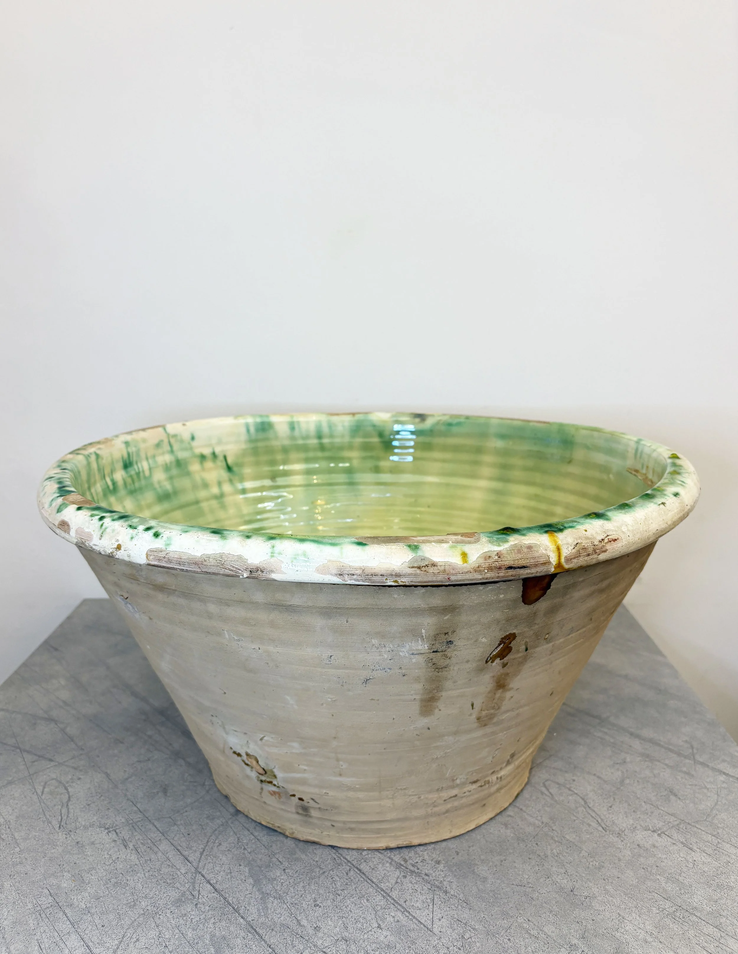 xl rustic green farmhouse bowl Puglia