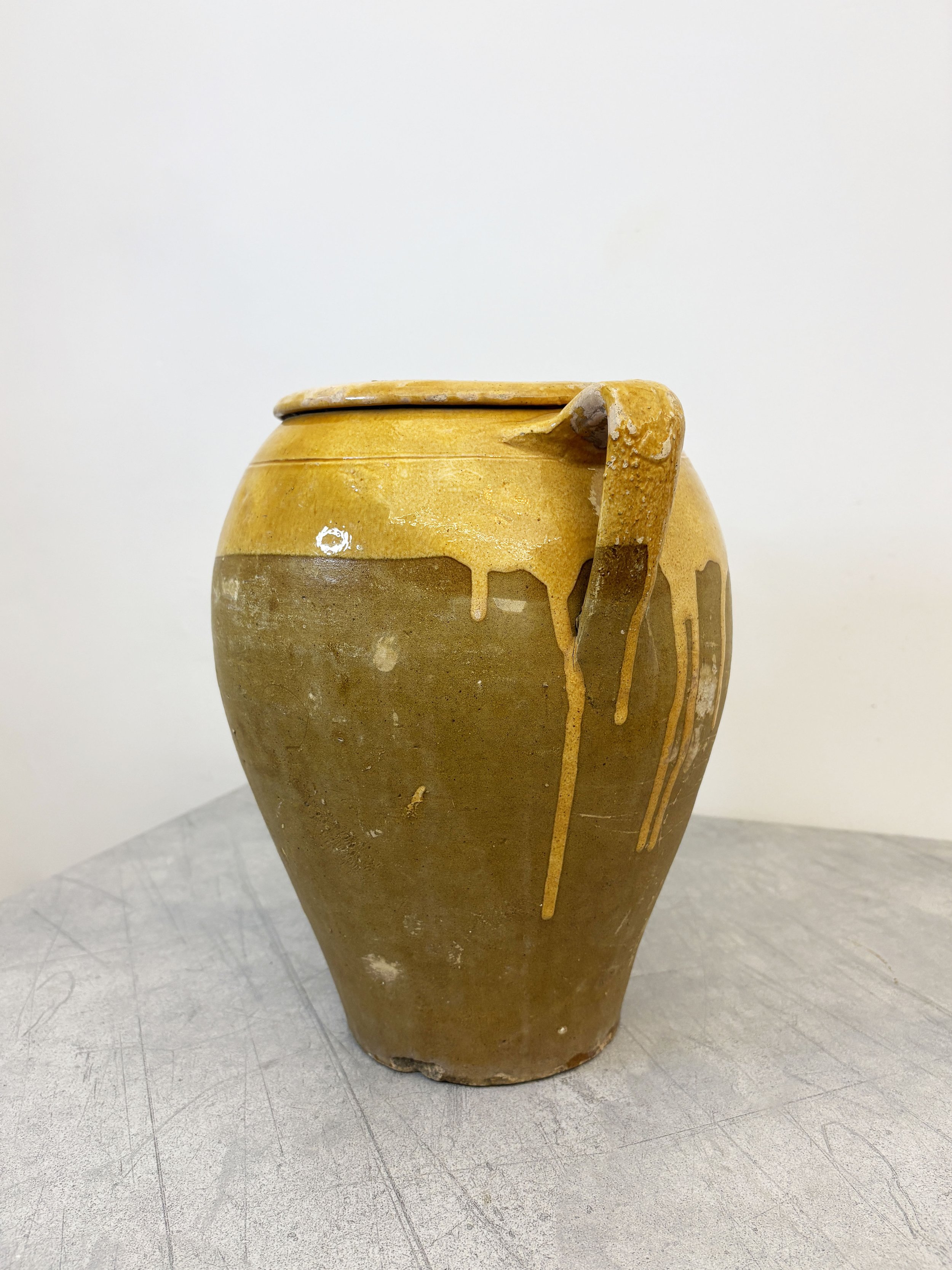 antique Italian confit pot