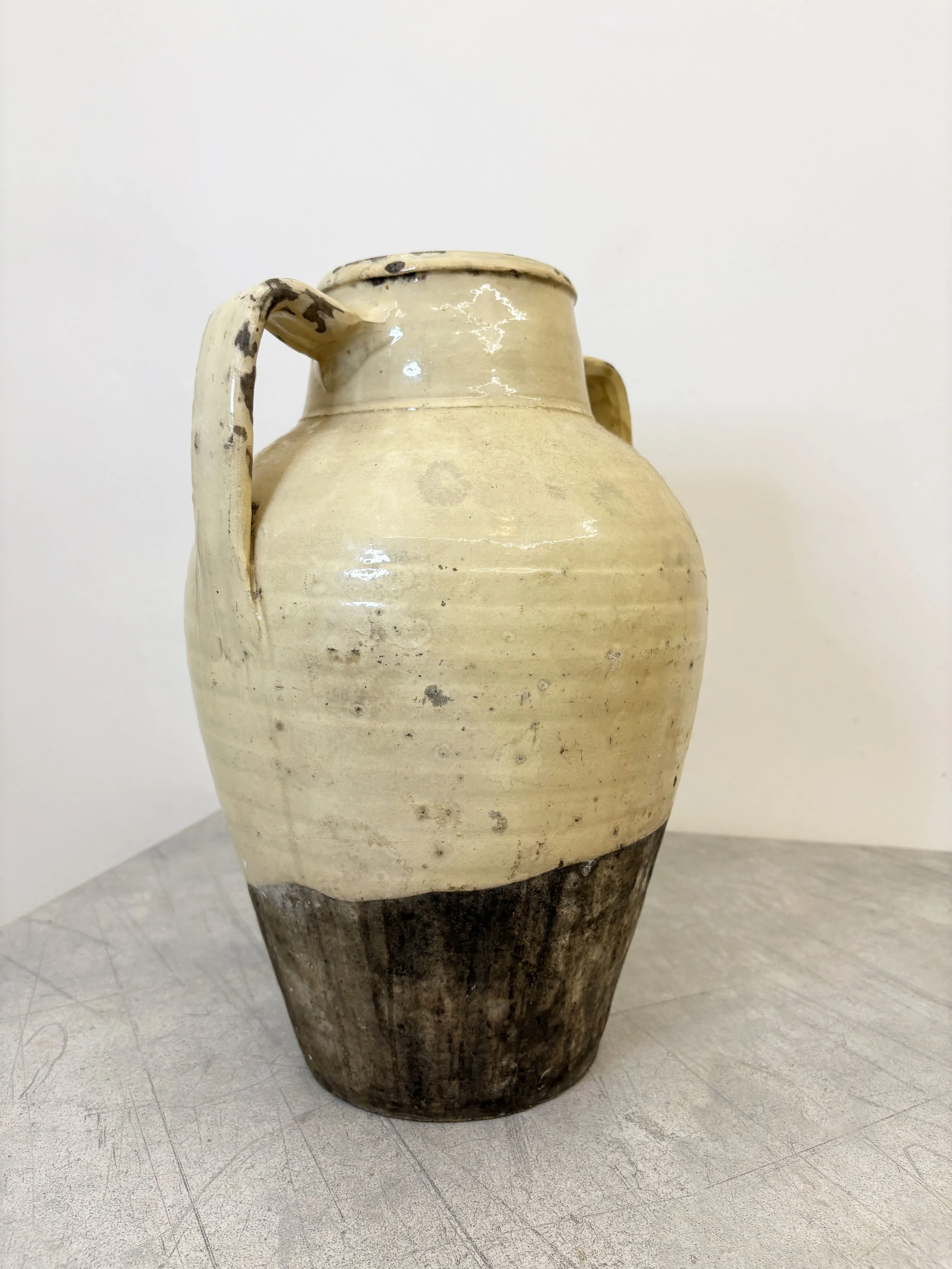antique terracotta confit pot Calabria