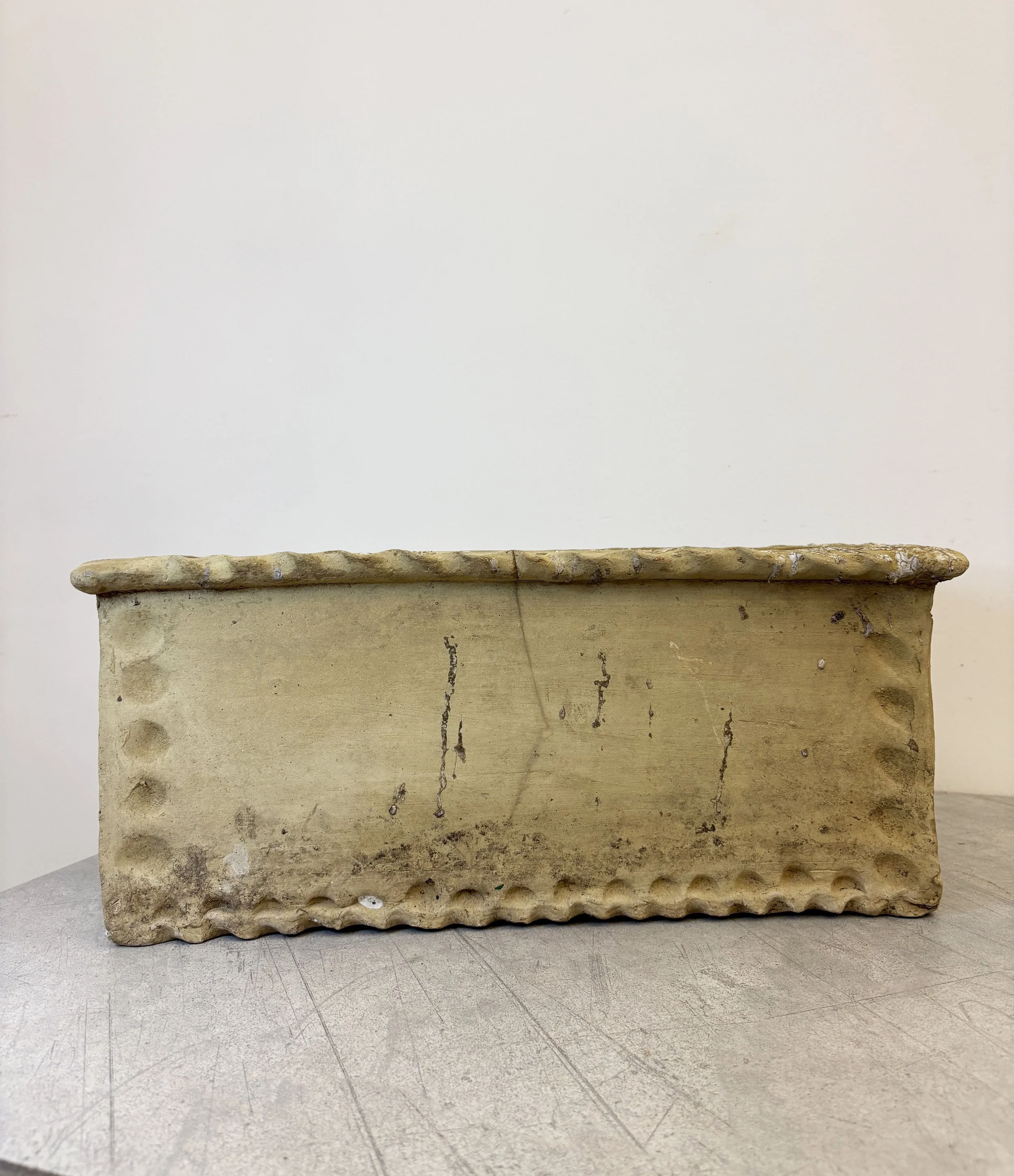 antique terracotta balcony planter