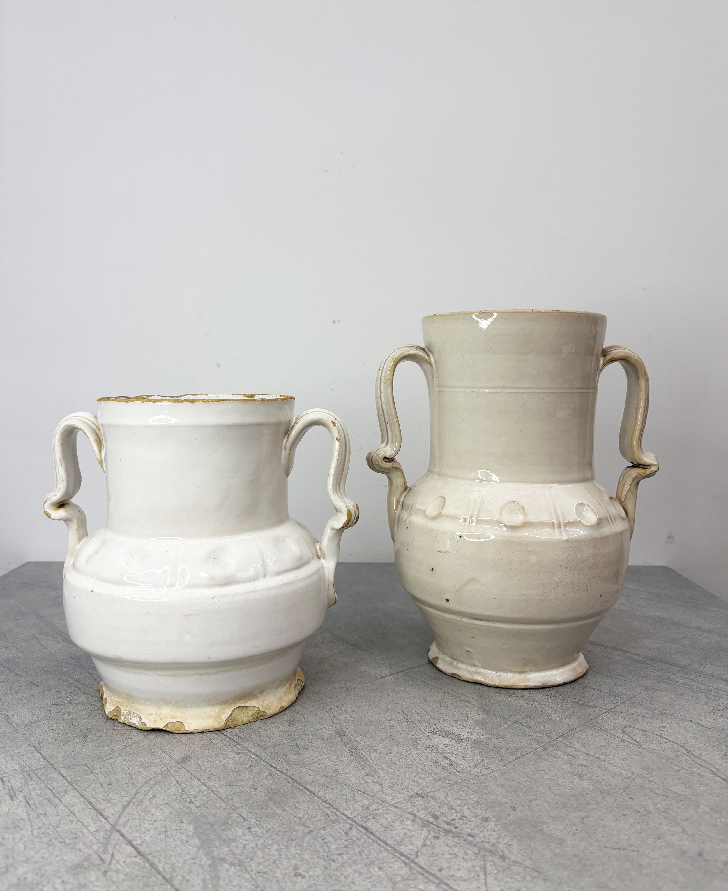 antique Italian ceramic vases
