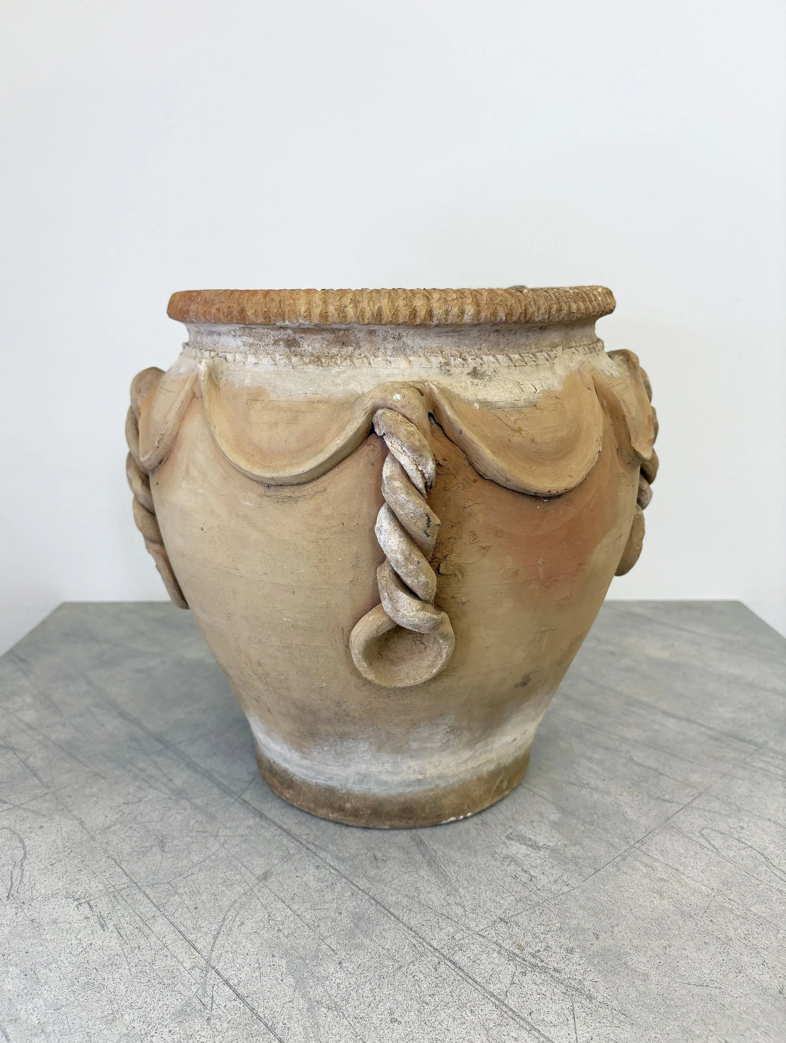 raw clay plant pot Italy