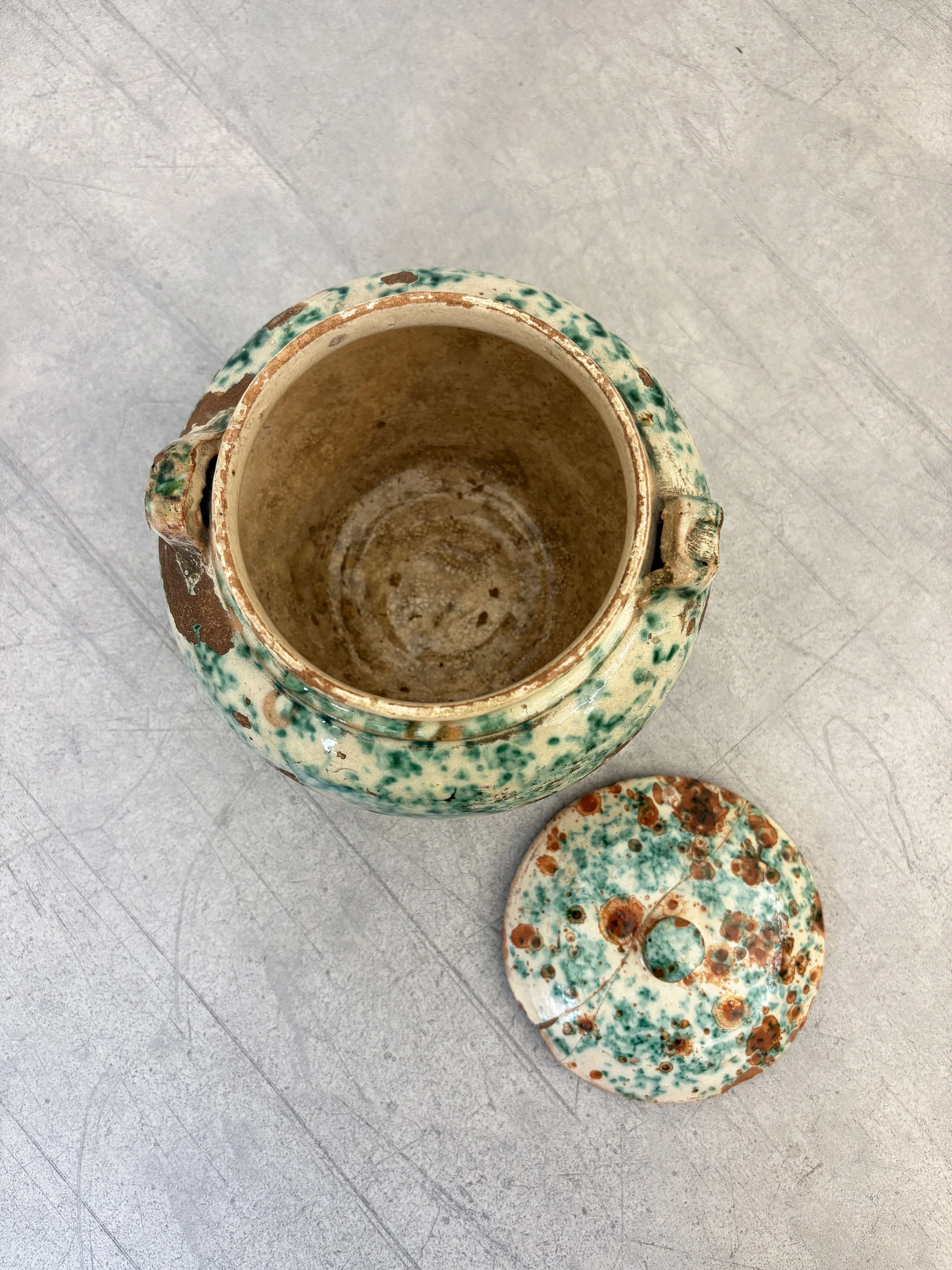 antique ceramic storage pot Puglia
