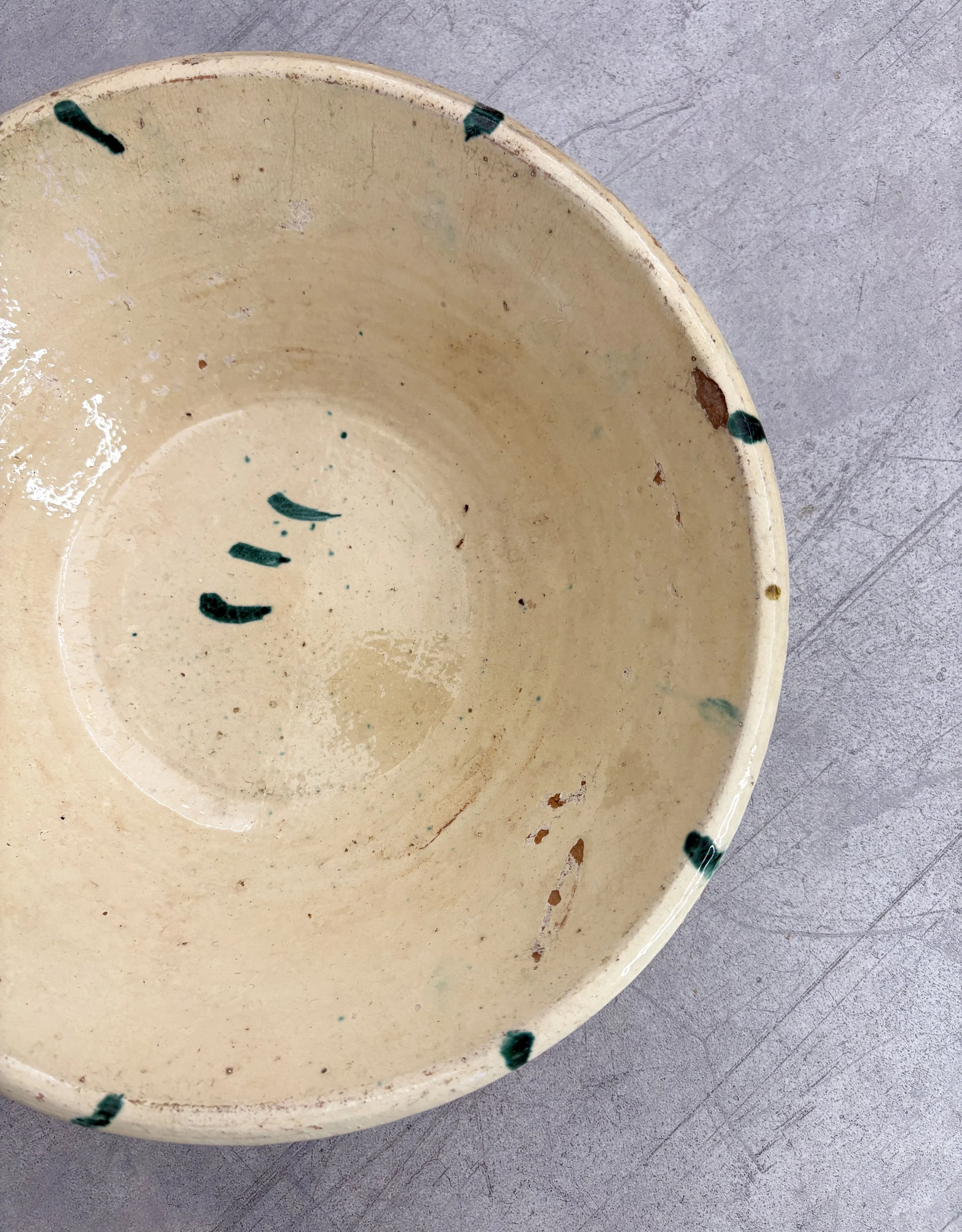 vintage hand painted ceramic bowl Calabria