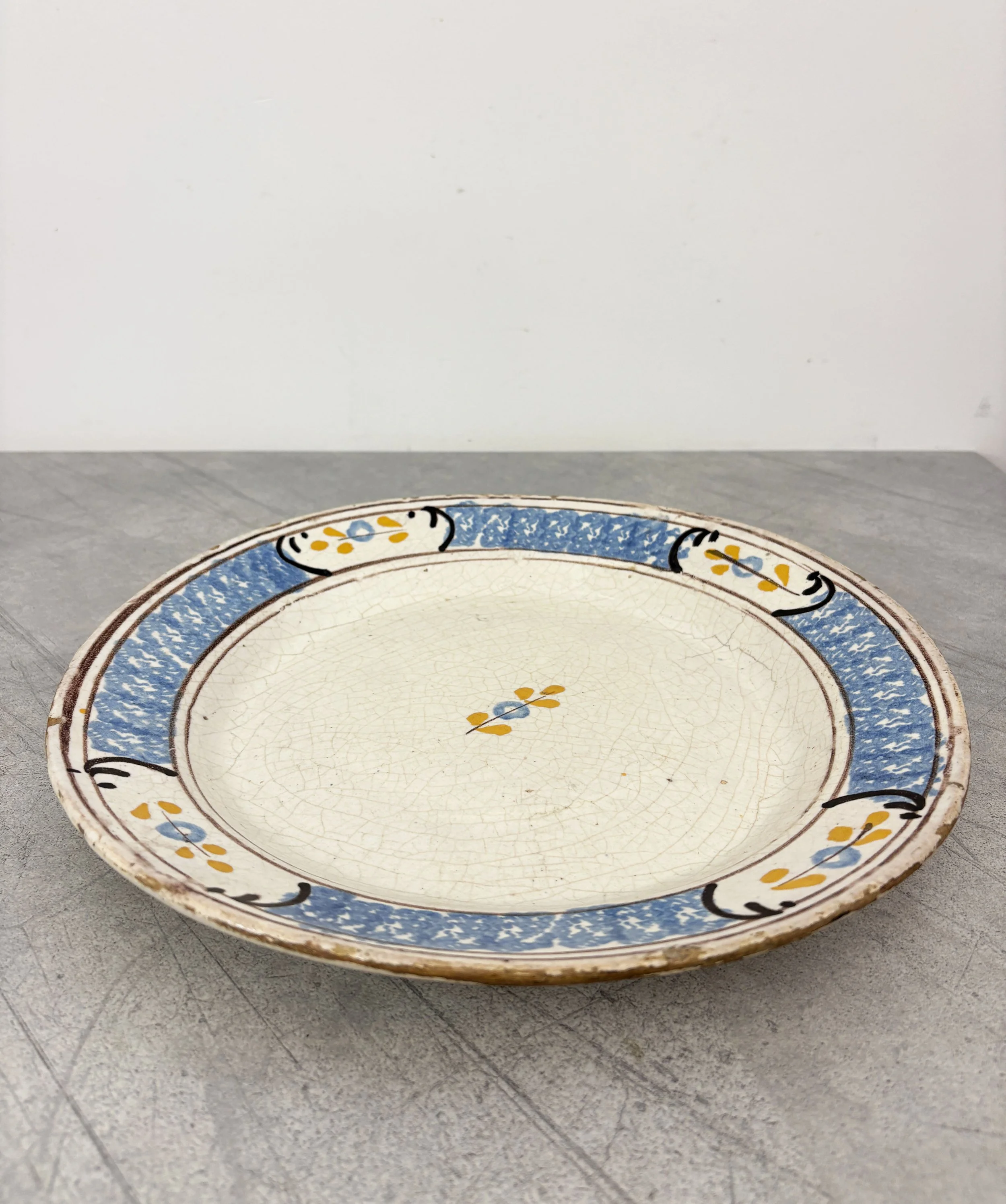 vintage hand painted plate Basilicata