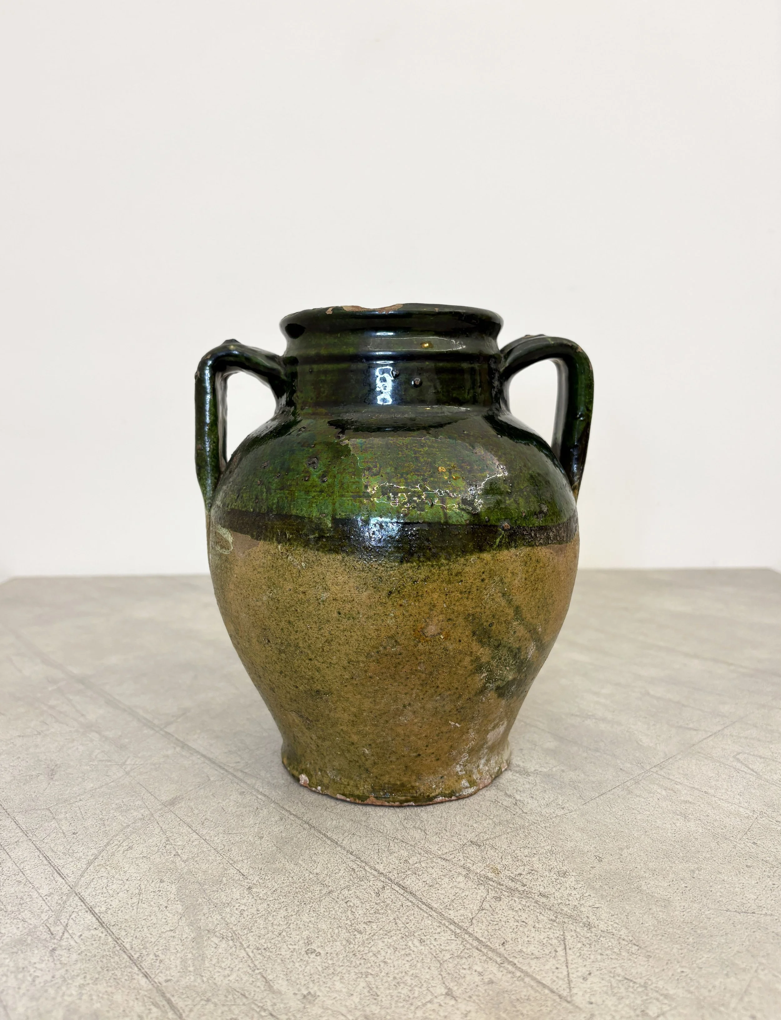 antique Italian confit pot