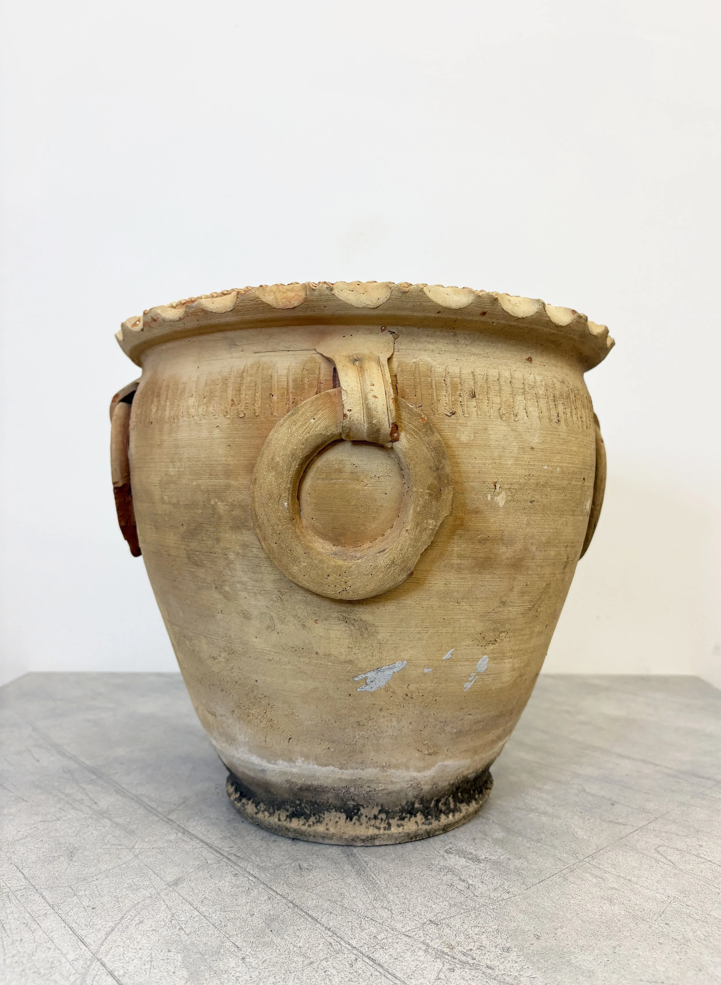 vintage Italian rustic plant pot