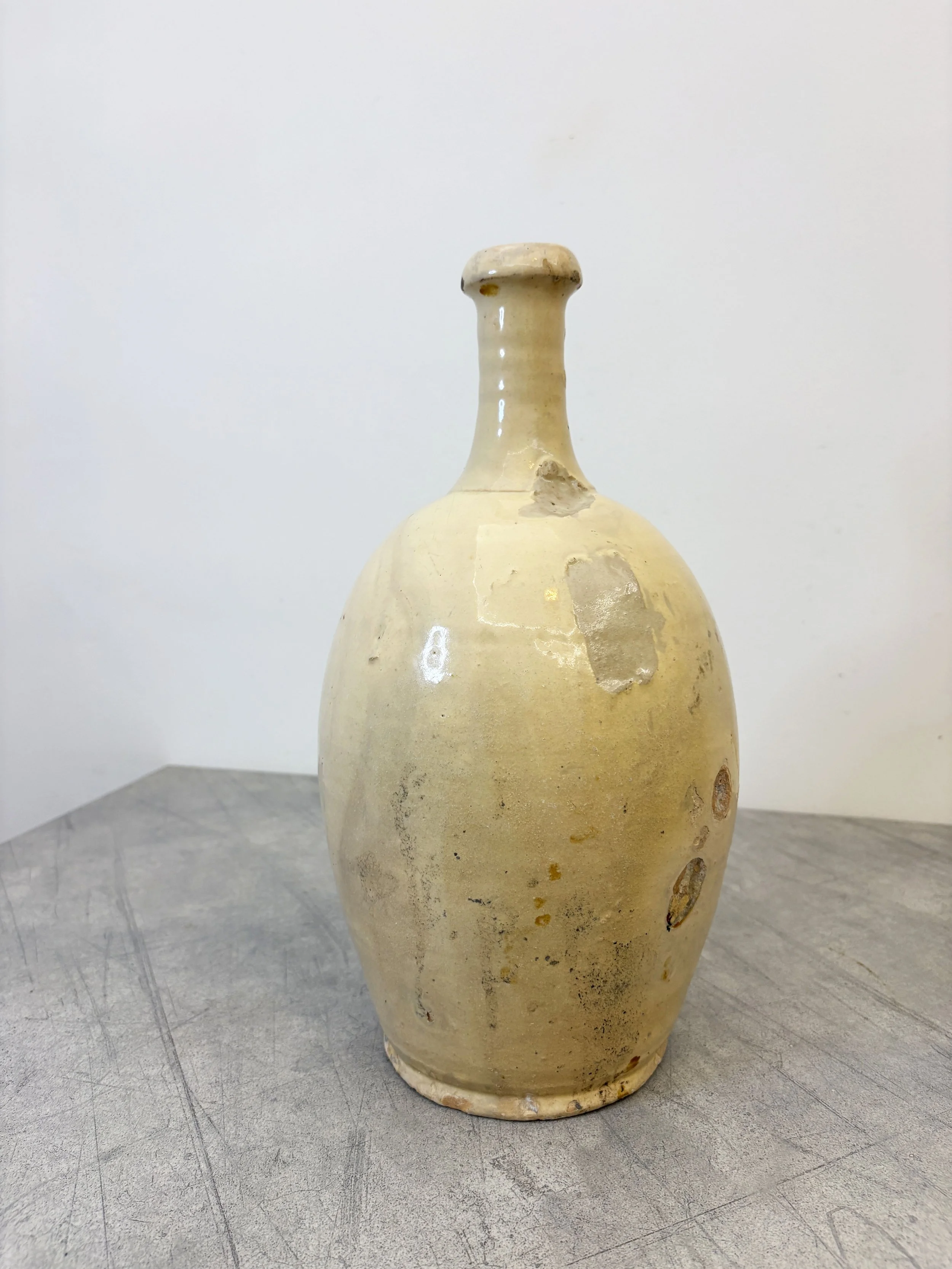 antique ceramic wine bottle Puglia