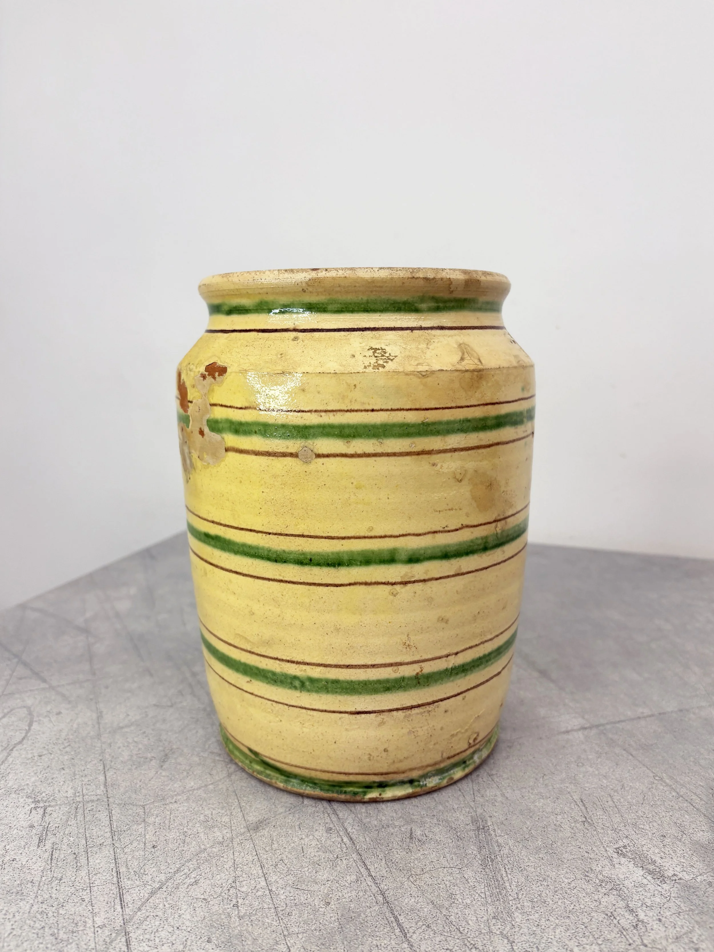 antique hand painted pharmacy vase Calabria