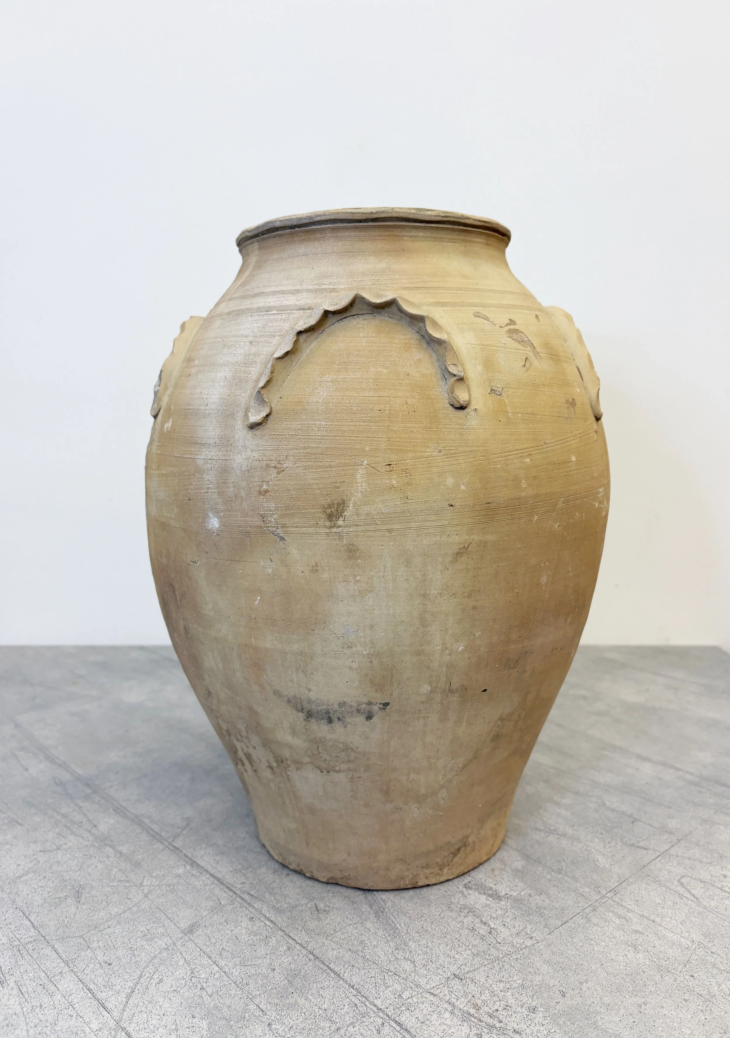 antique Italian ceramic confit pot