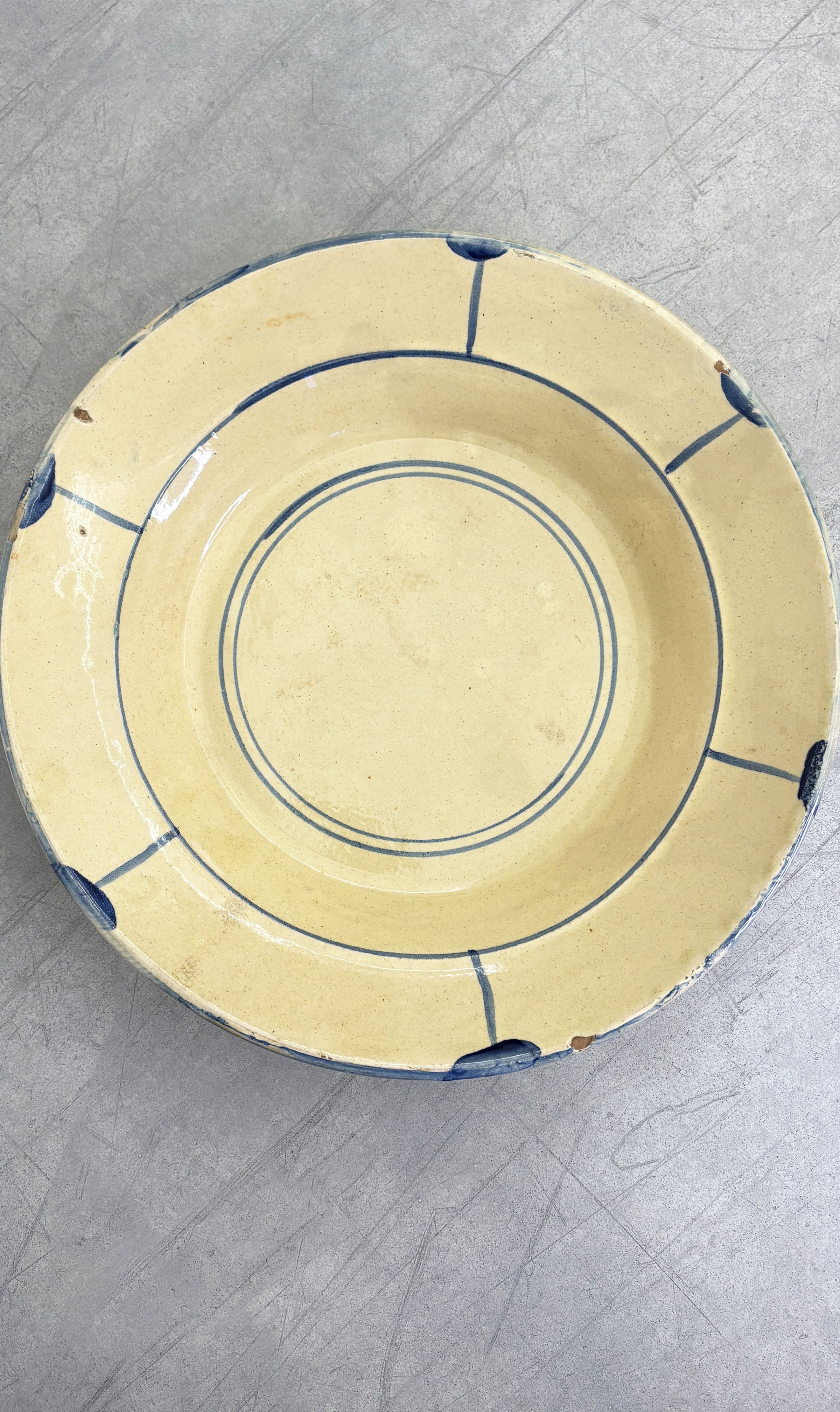 large hand painted vintage plate Puglia