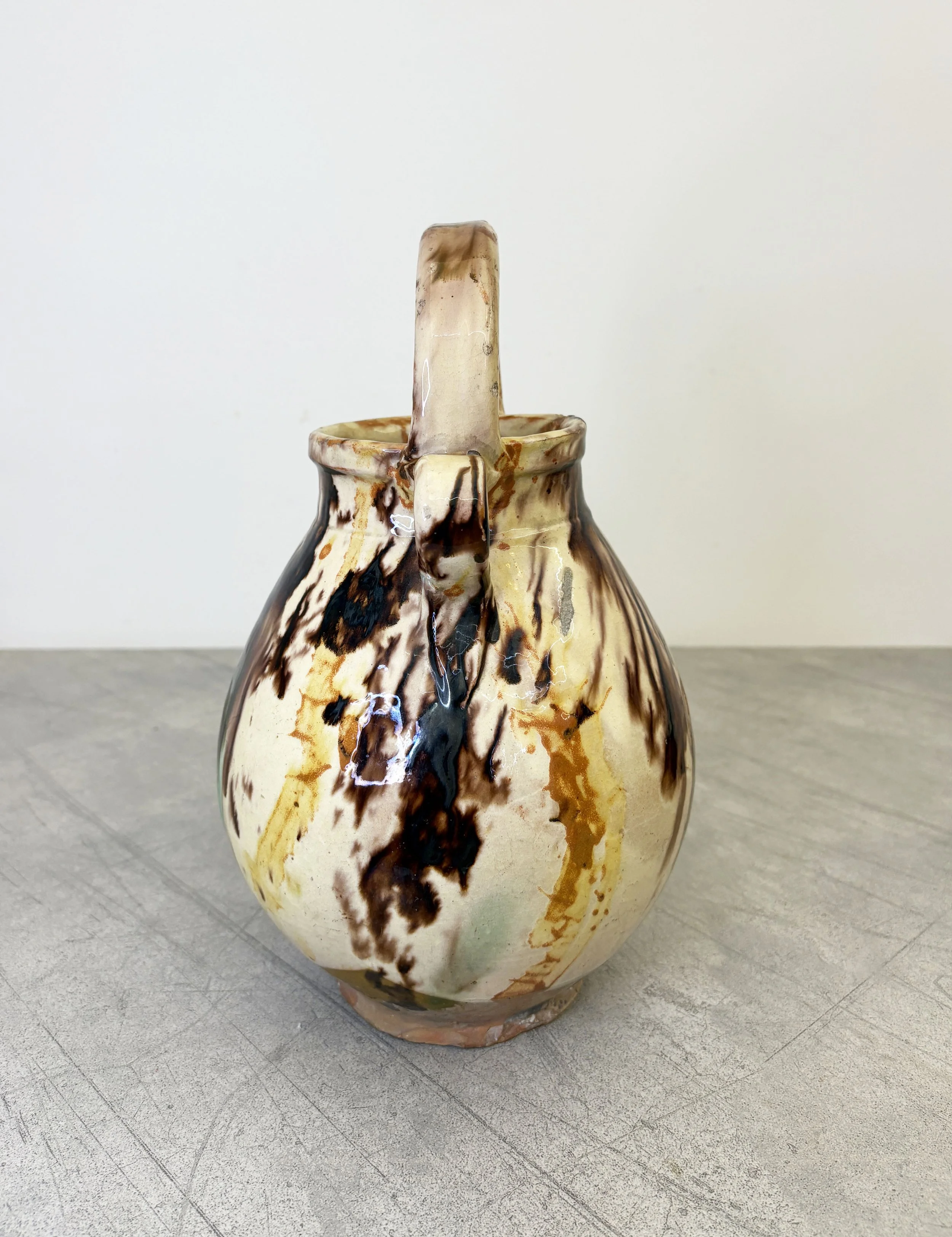 vintage Italian splatter glaze ceramic
