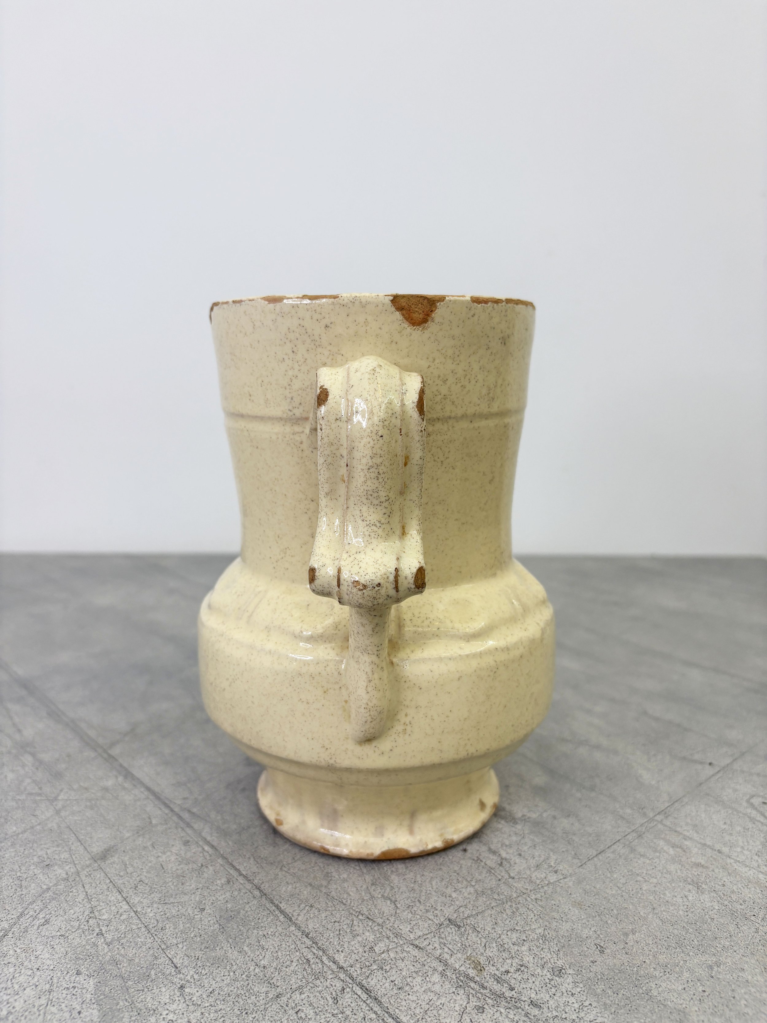 vintage Pugliese white rustic vase