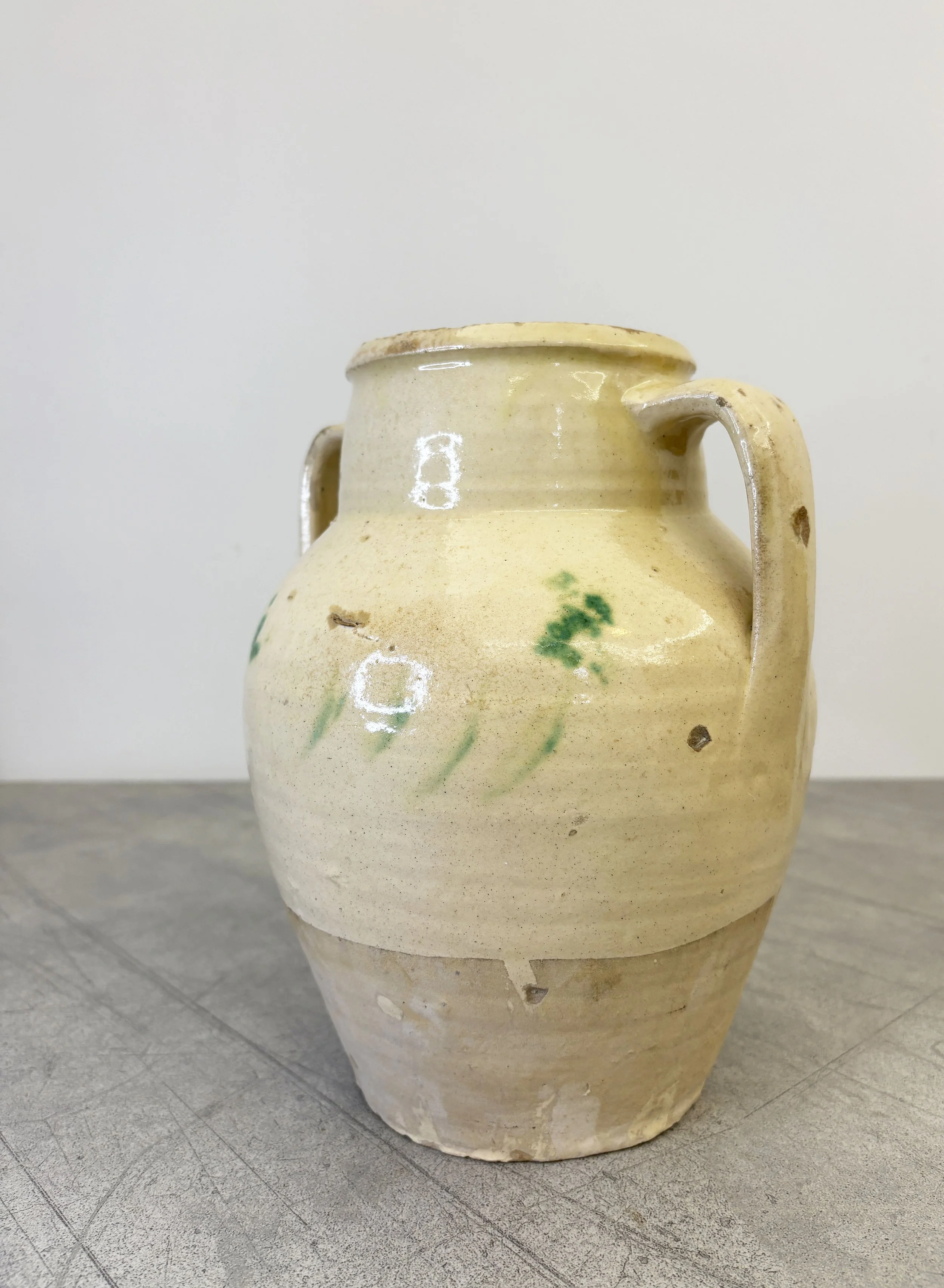 antique rustic confit pot Puglia