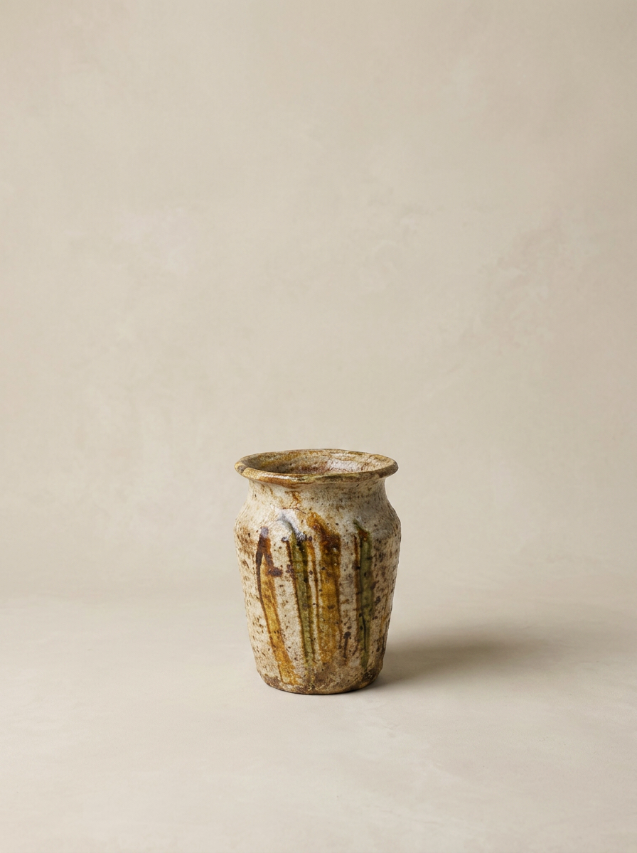 antique Calabrese ceramic pharmacy vase
