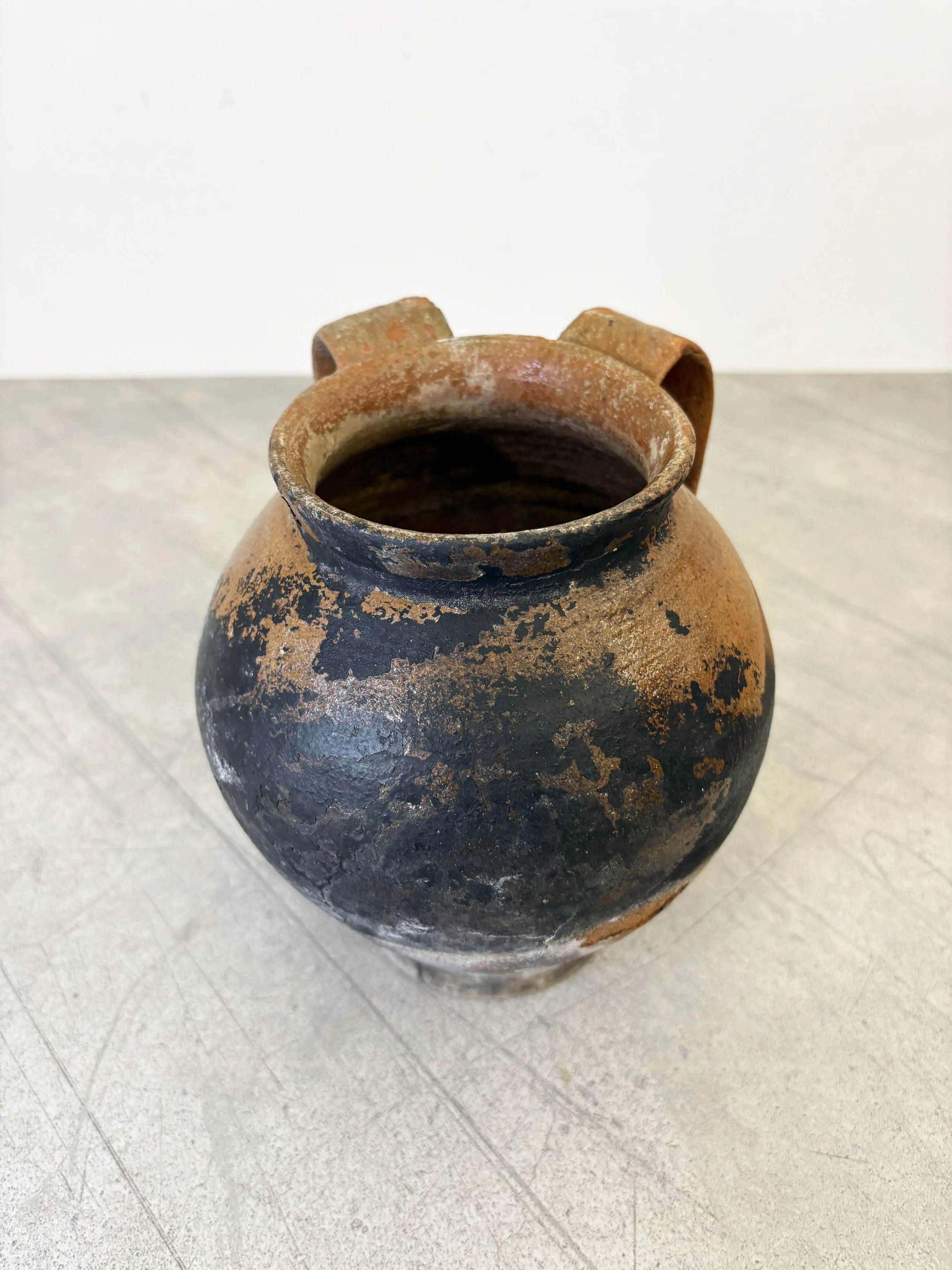 antique rustic cooking pot