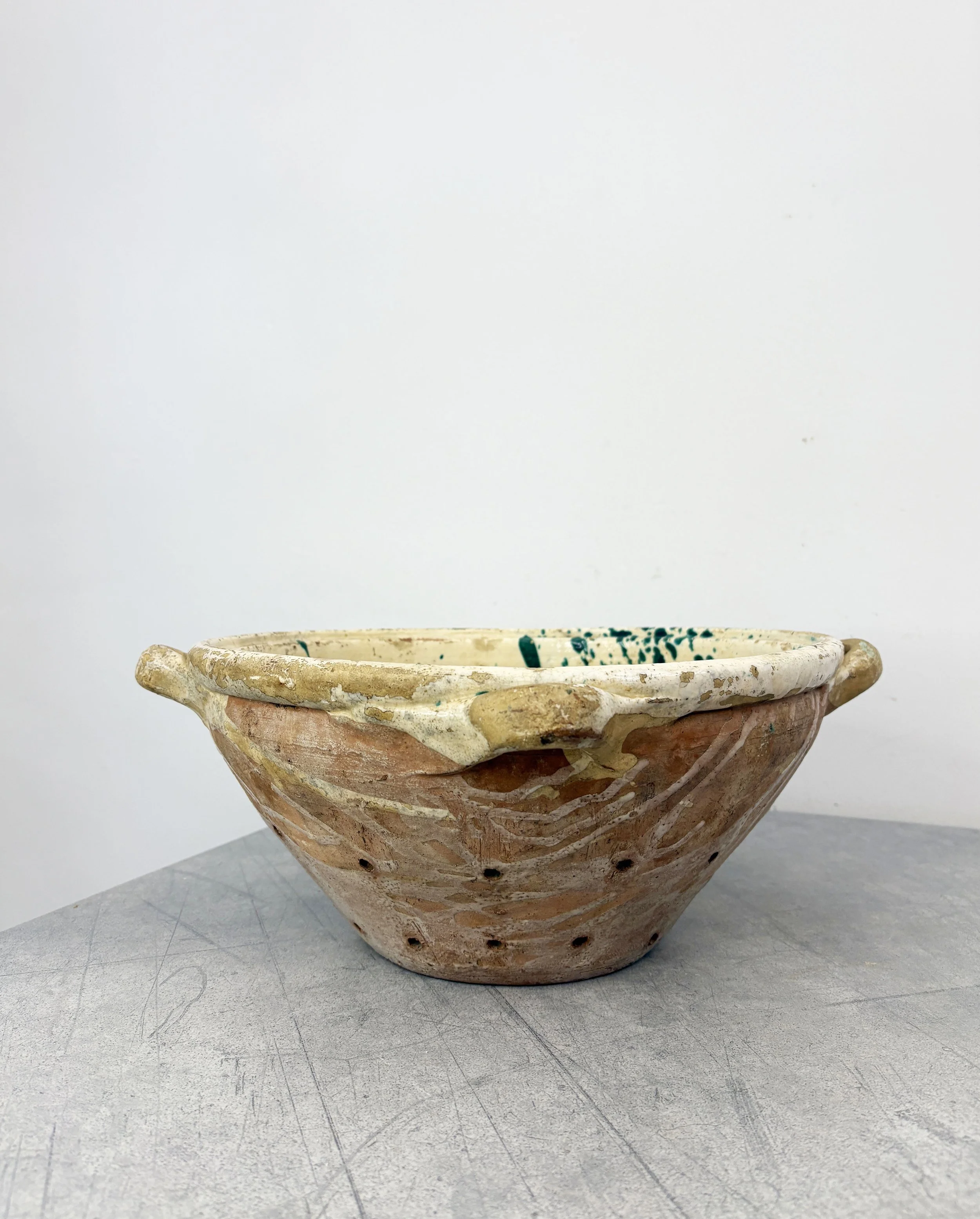 antique ceramic colander Puglia