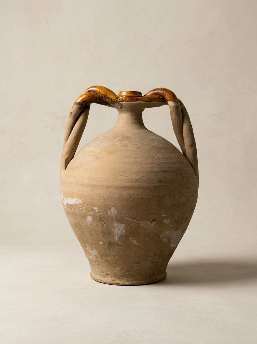 Vintage Twisted Handle Amphora 2