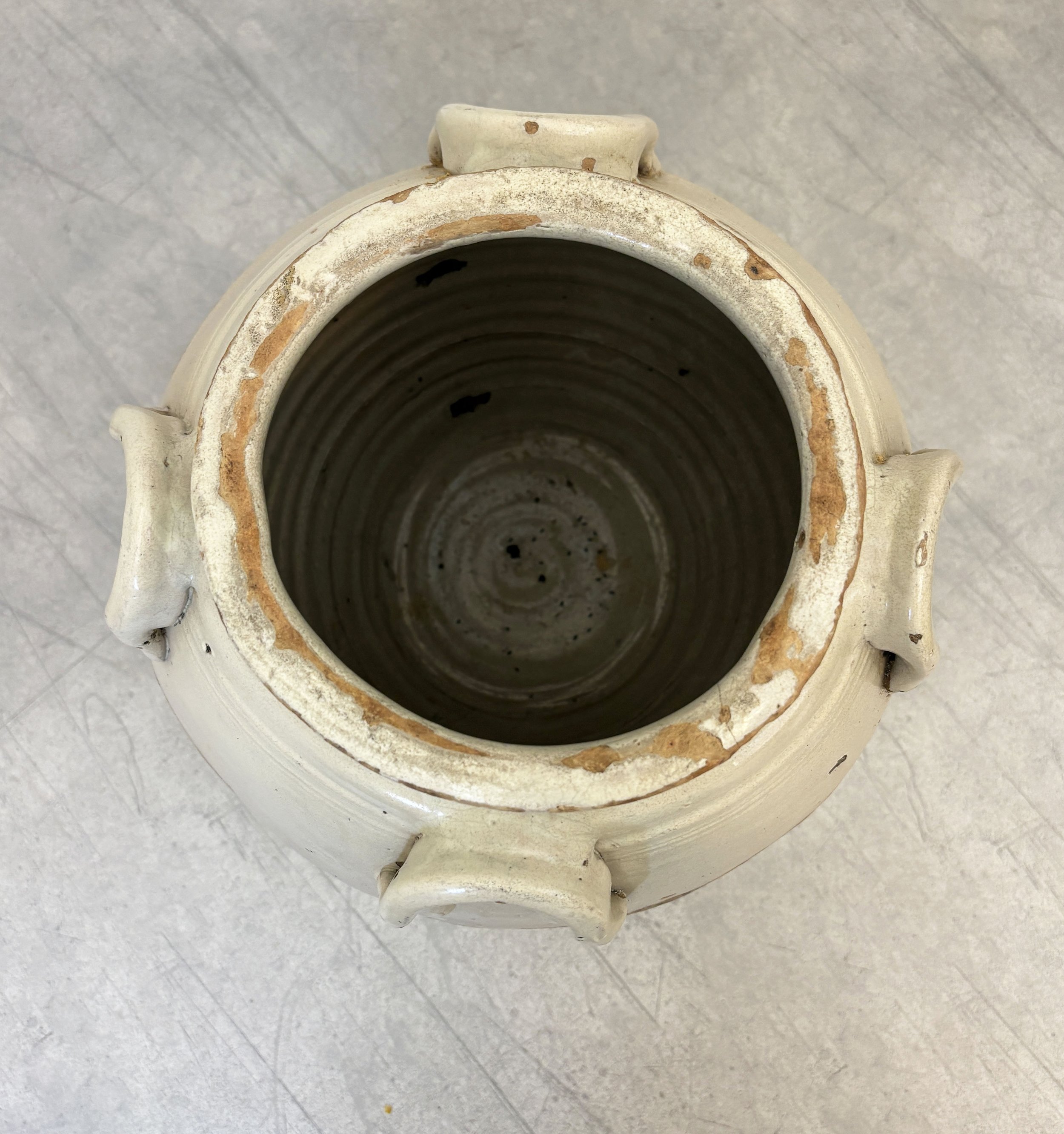 antique ceramic farmhouse pot
