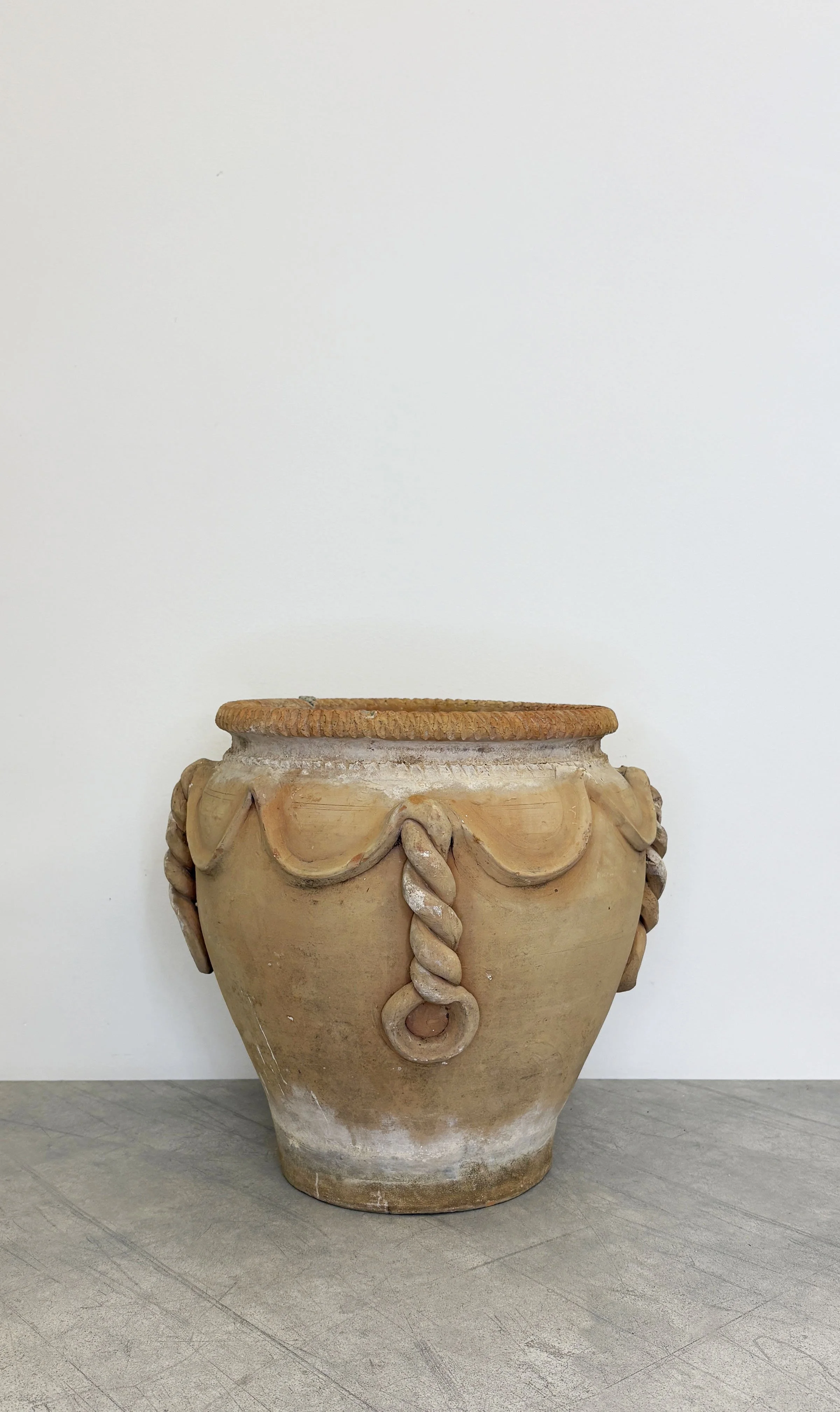 antique Italian ceramic plant pot