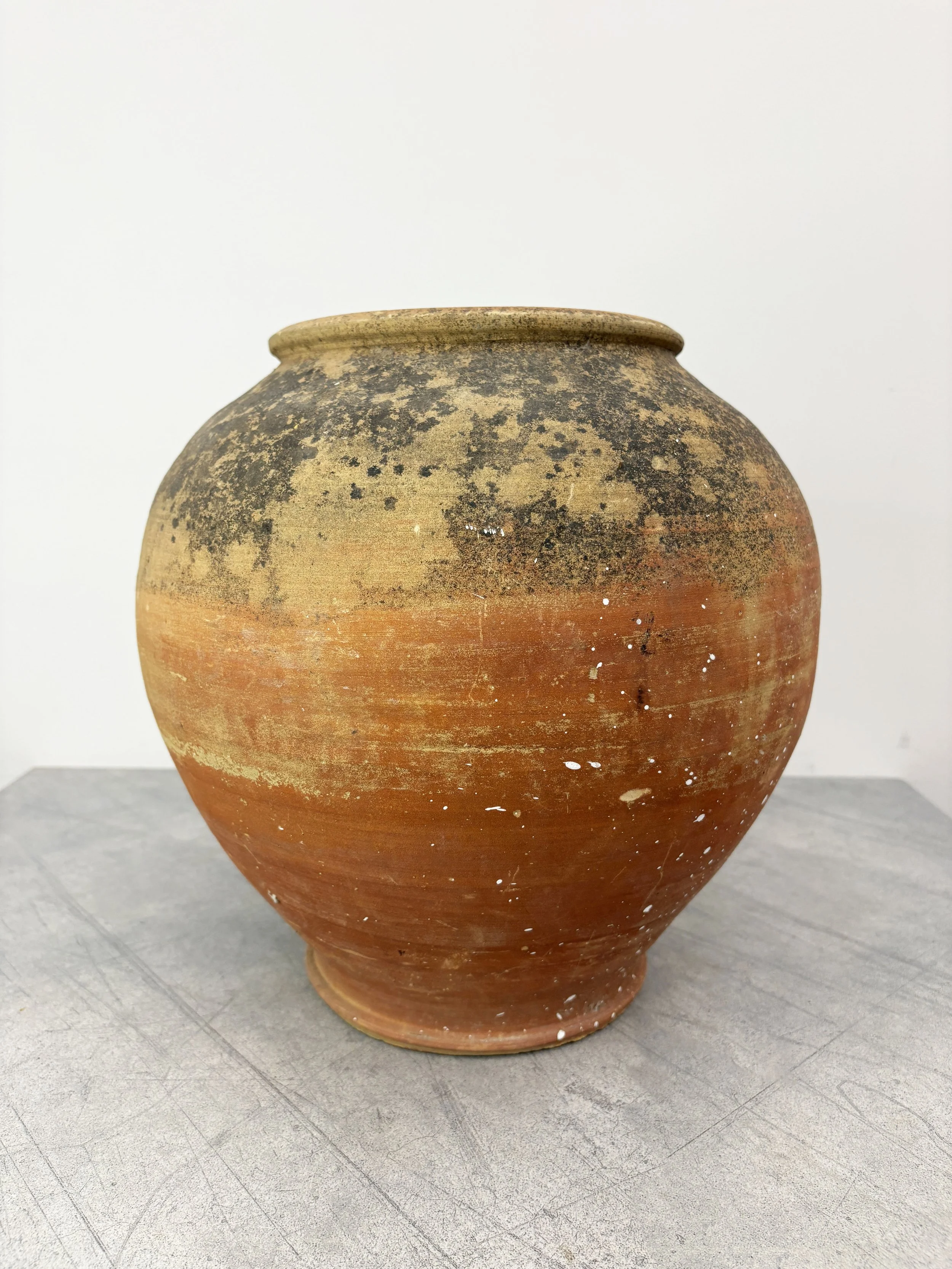 large antique terracotta plant pot