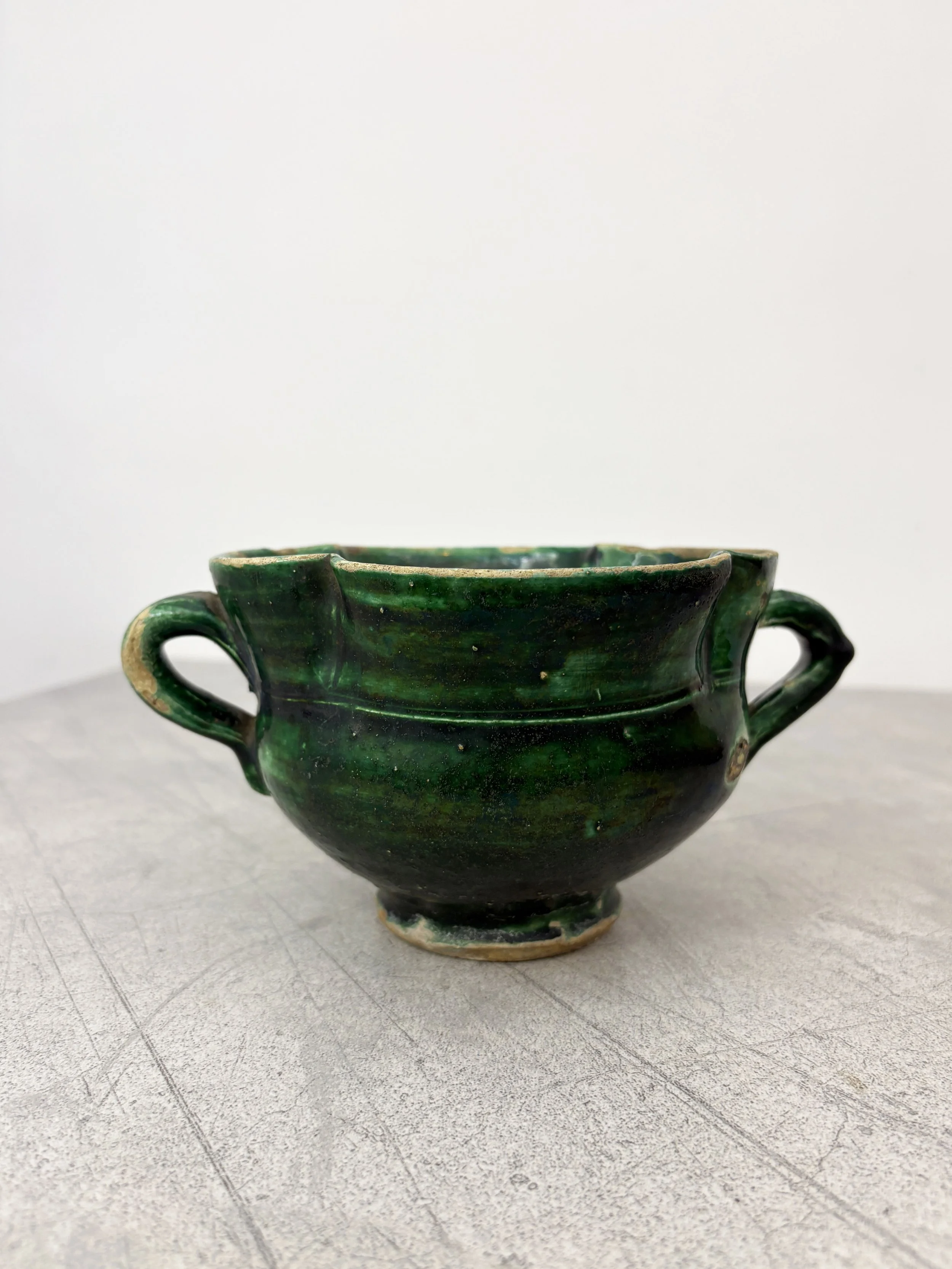 antique farmhouse ceramic cup