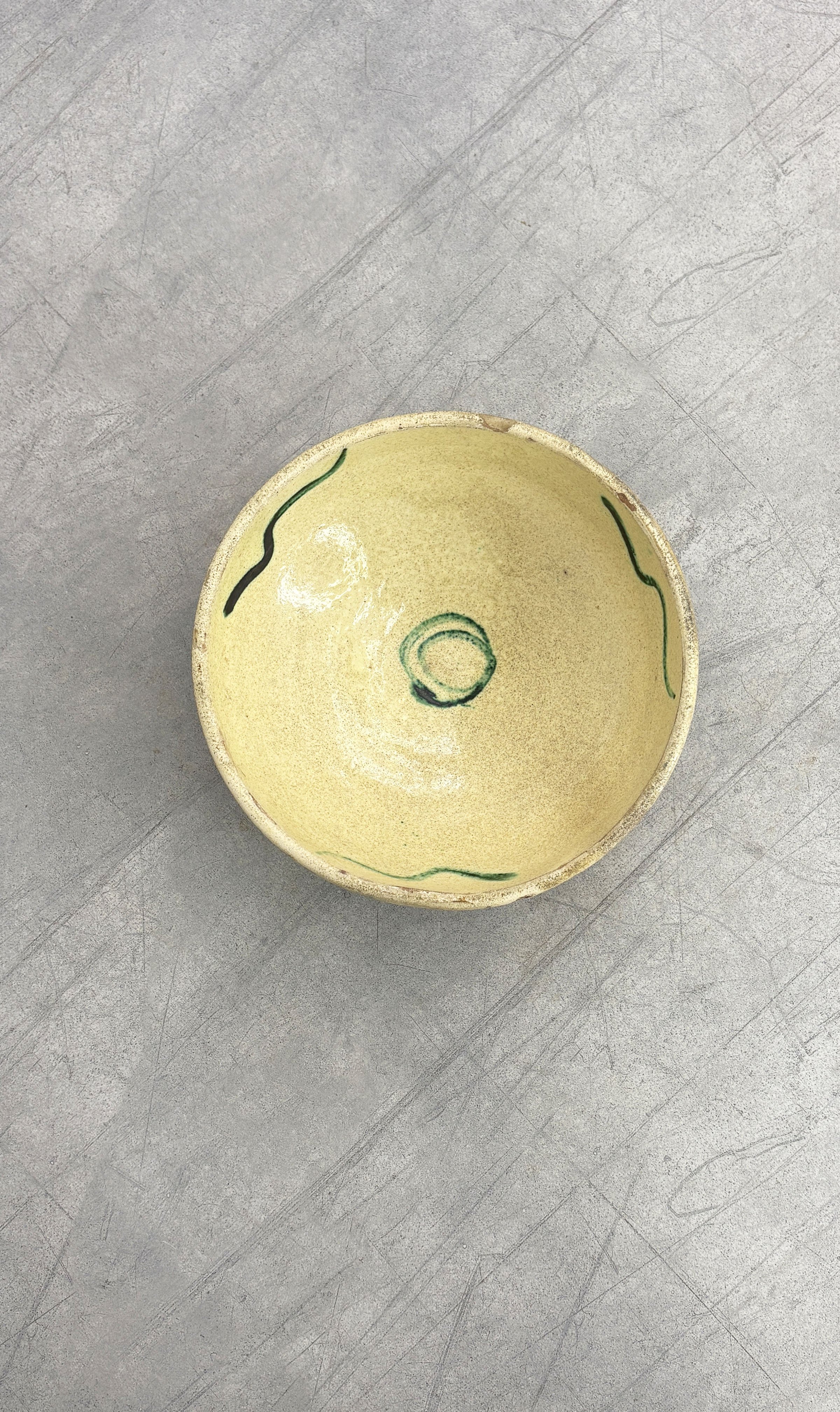 ANTIQUE RUSTIC FARMHOUSE BOWL CALABRIA