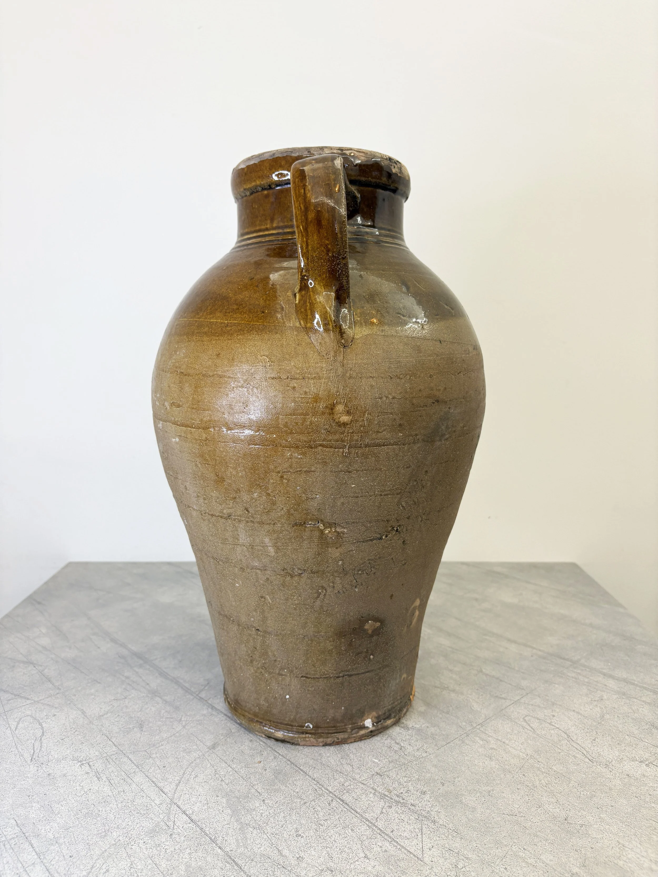 antique Italian confit pot