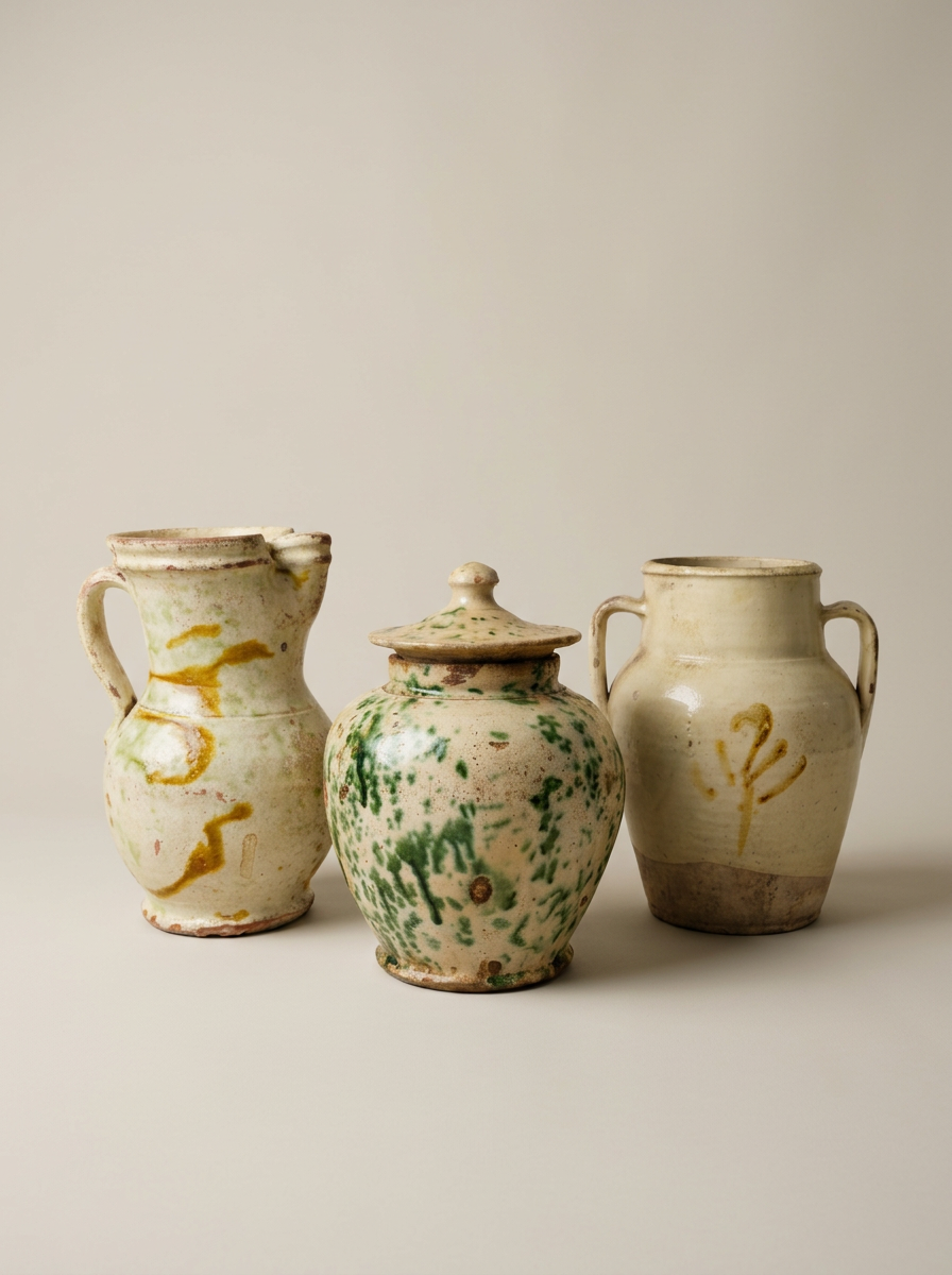 antique southern Italian rustic pottery