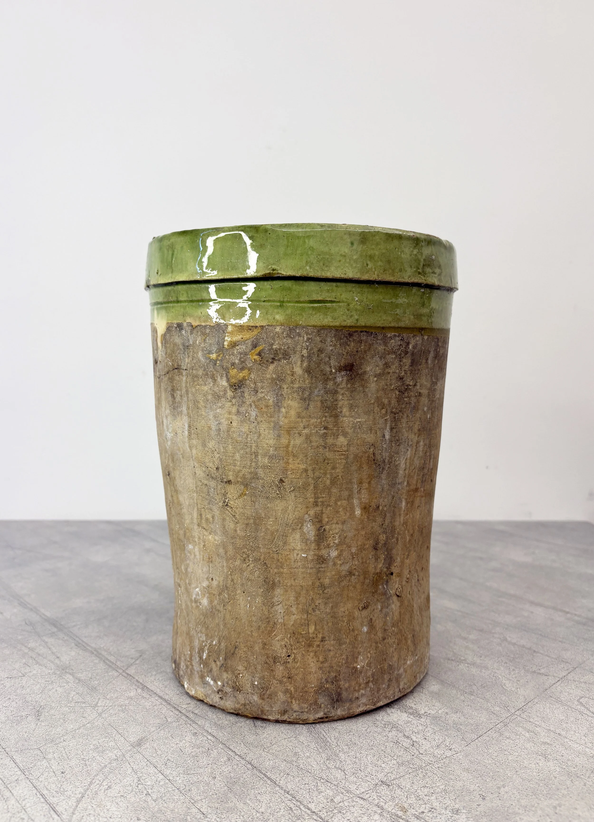 antique Italian confit pot