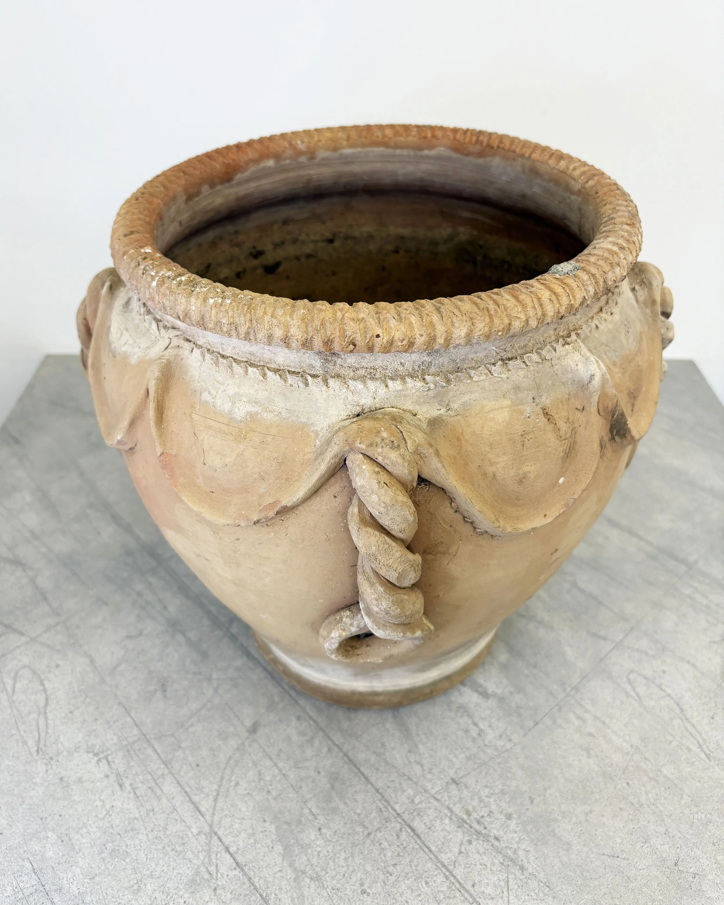 antique clay plant pot Puglia