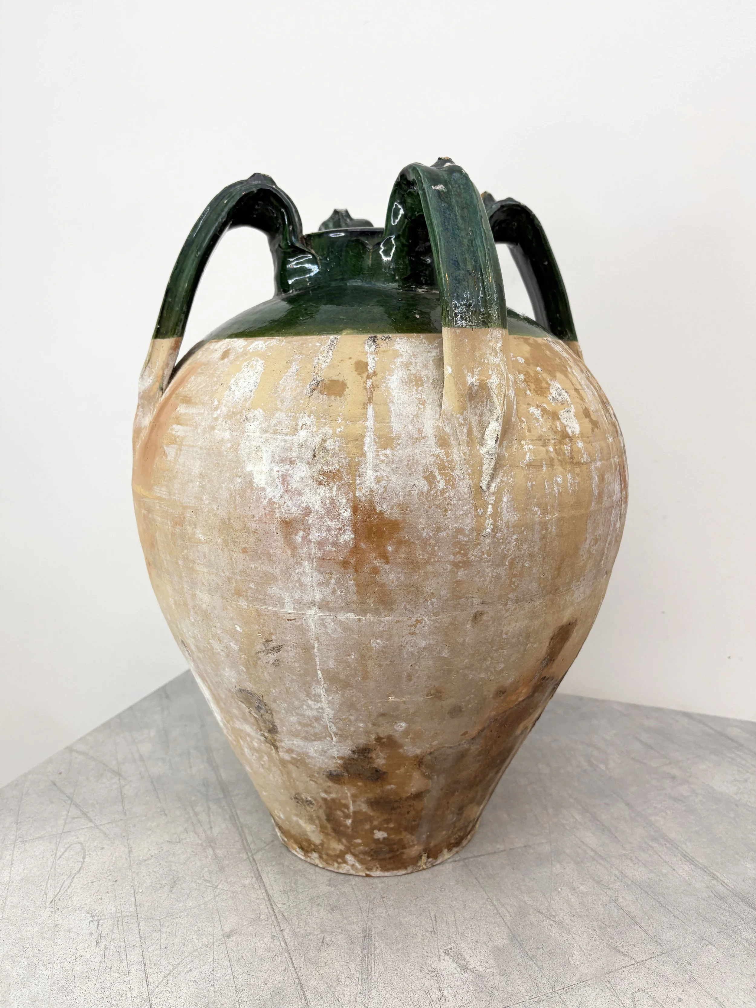 large Italian rustic ceramic pot