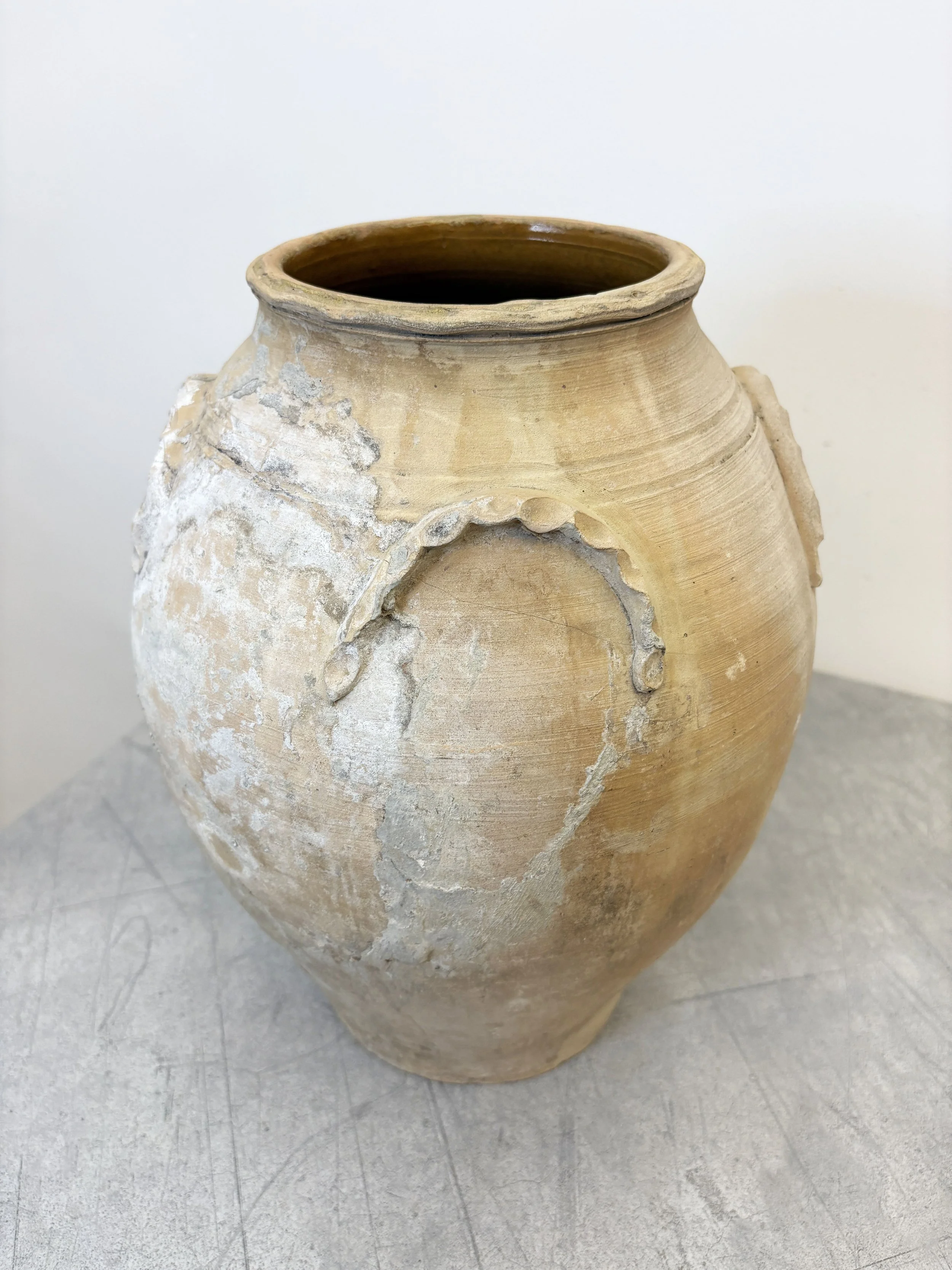antique rustic ceramic vase southern Italy