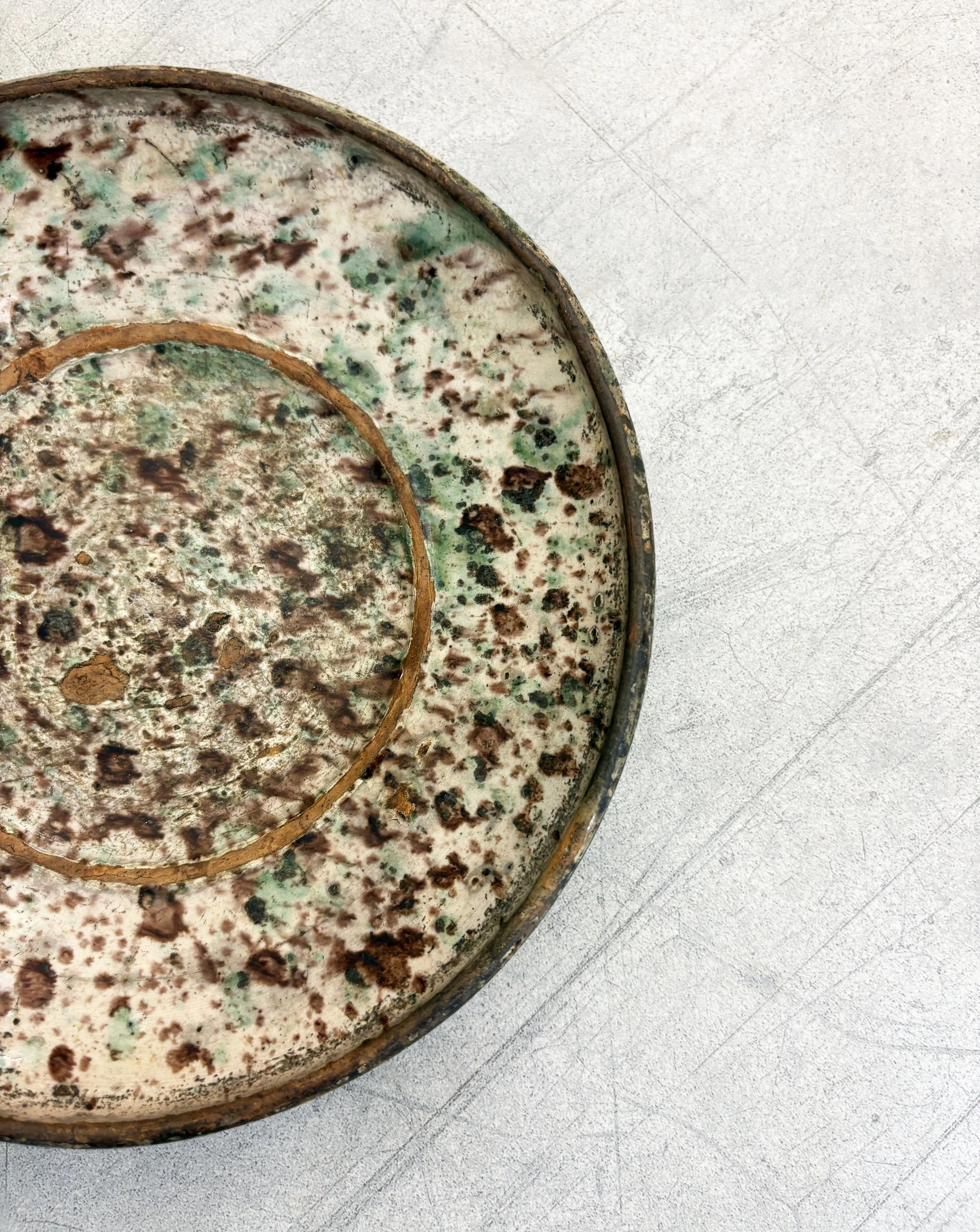 rustic ceramic farmhouse plate Puglia