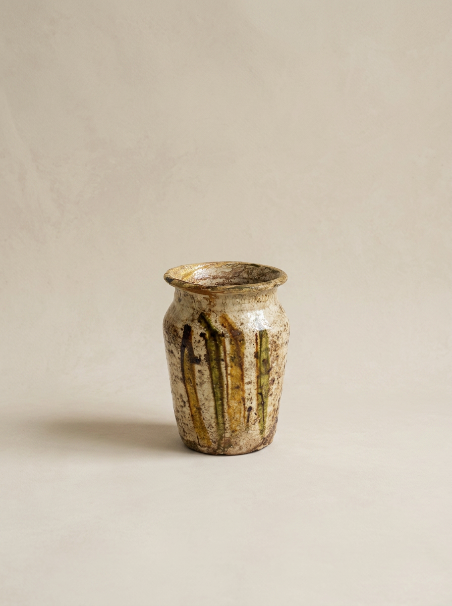 Antique Hand Painted Pharmacy Jar