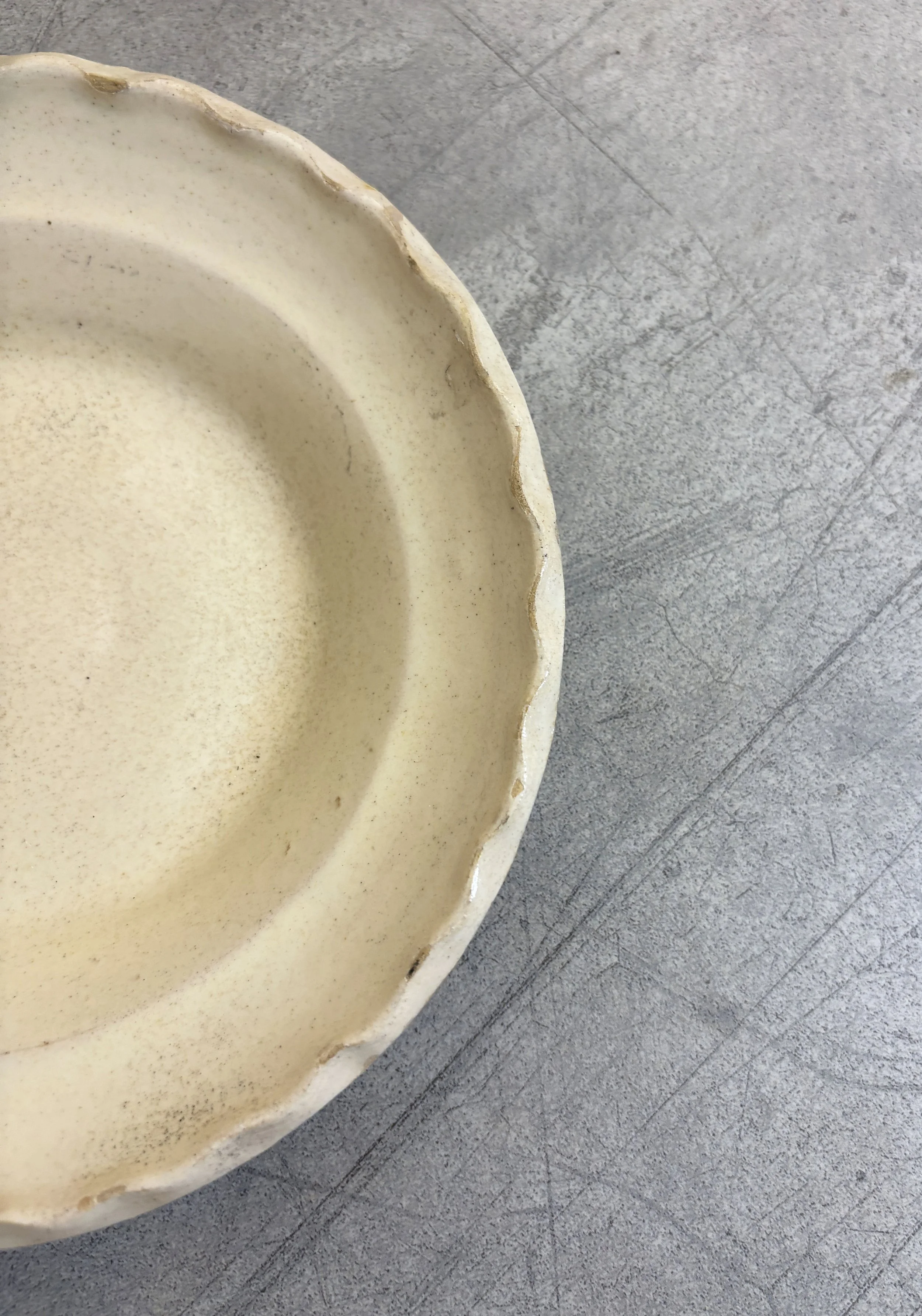 white glazed farmhouse plate Puglia
