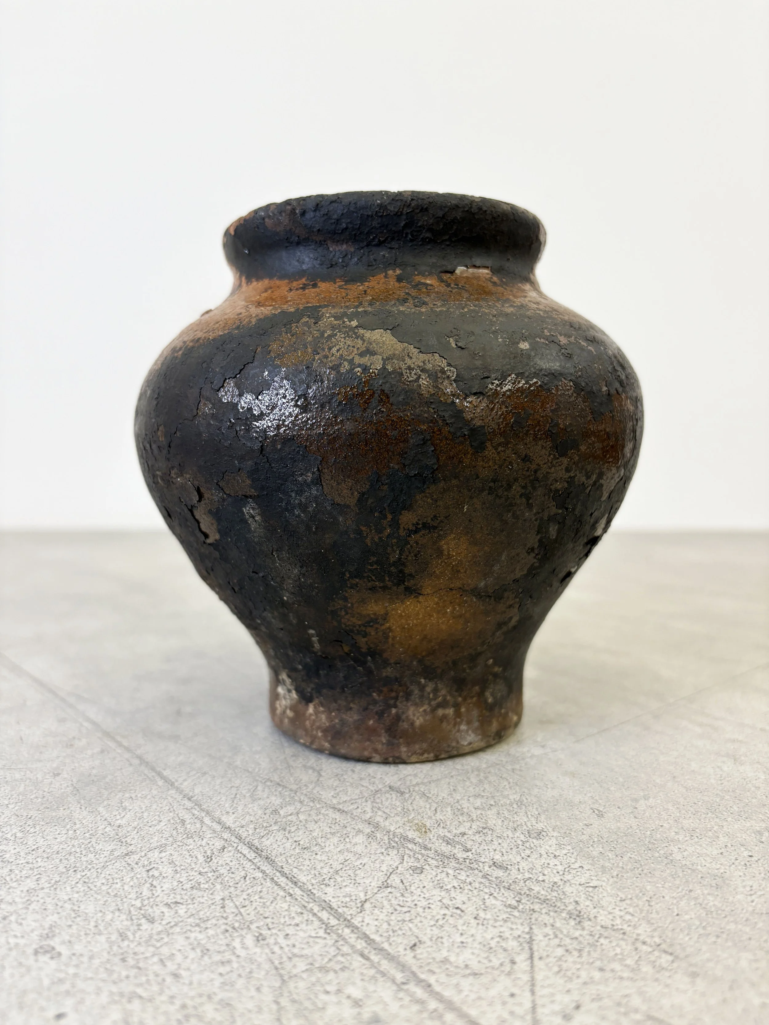antique Italian rustic cooking pot
