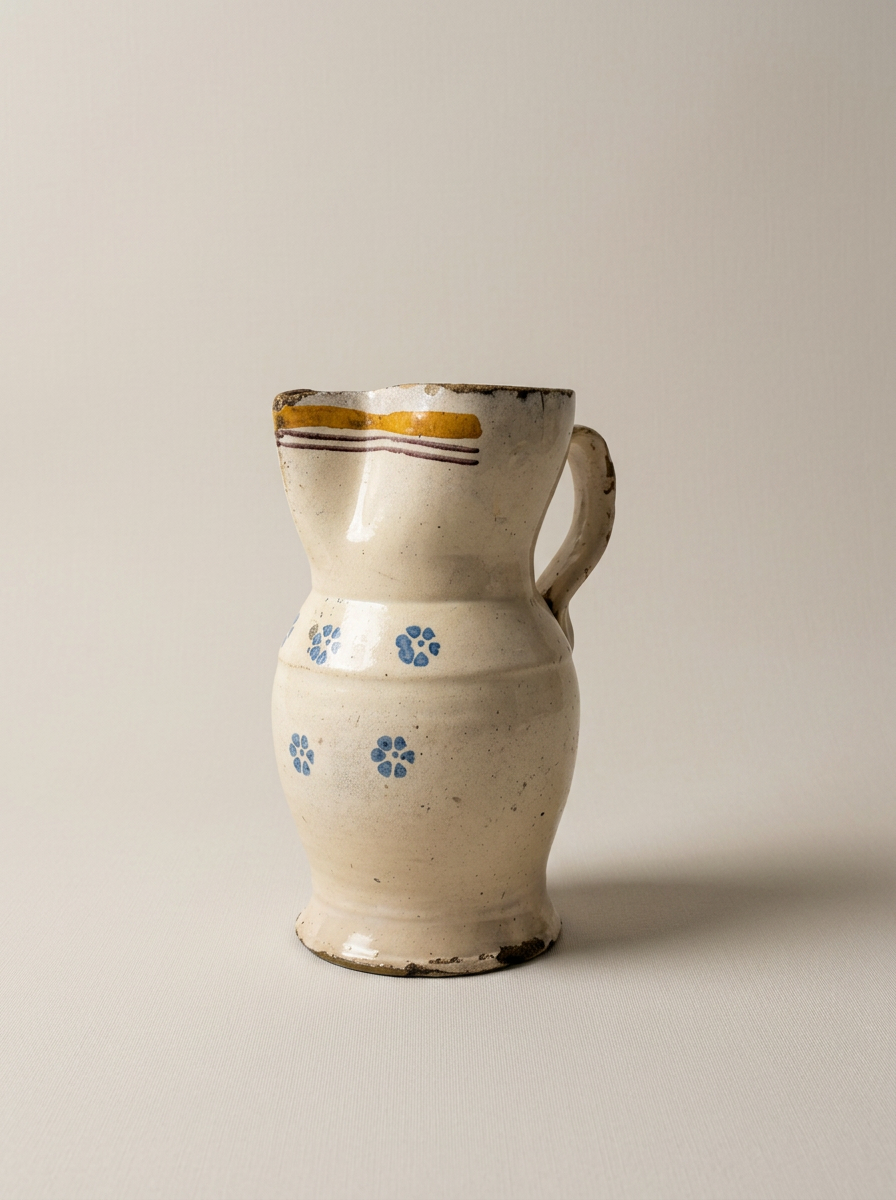 Tall Antique 'Righe & Stelle' Jug