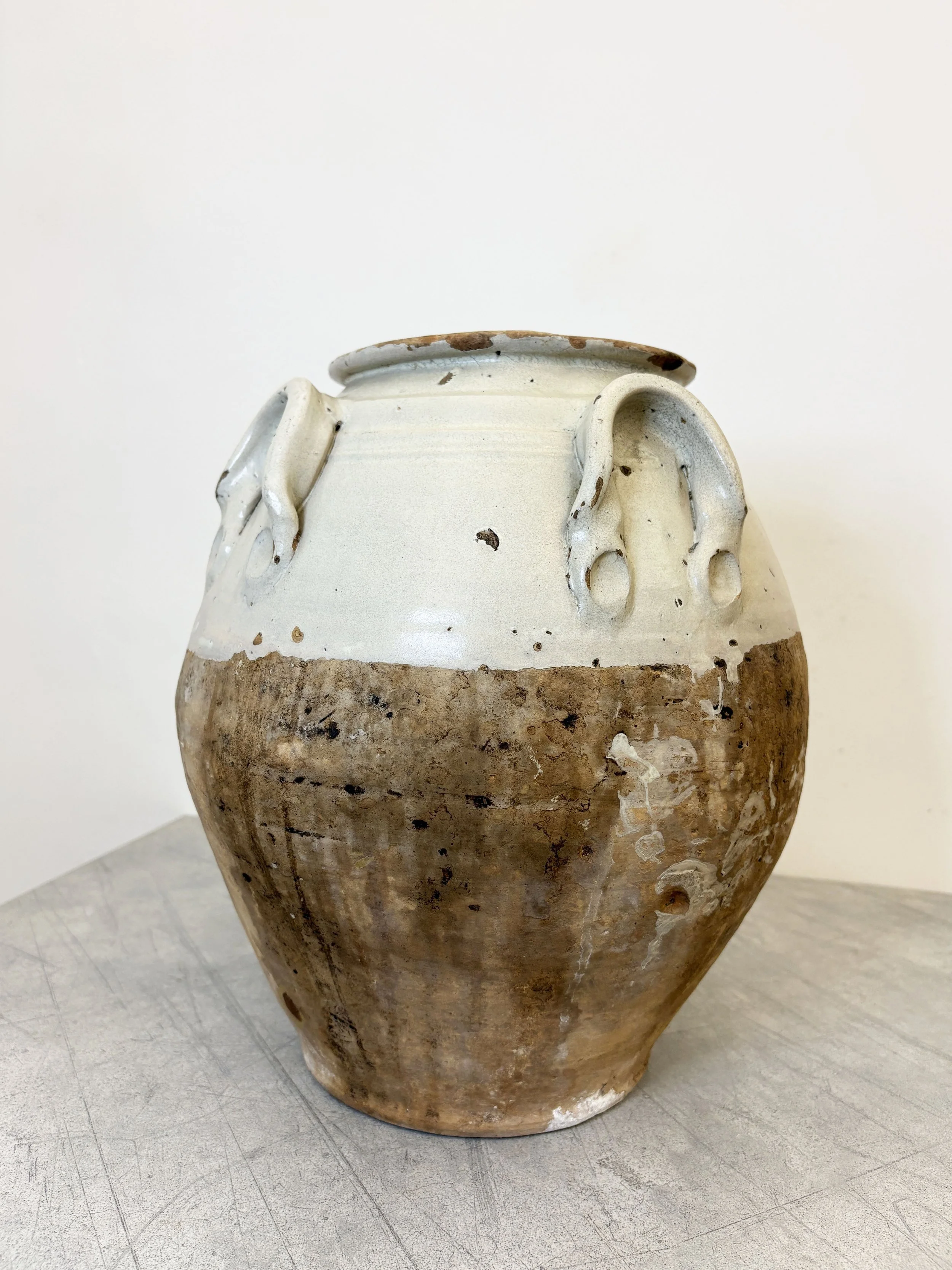 large rustic terracotta pot Puglia.