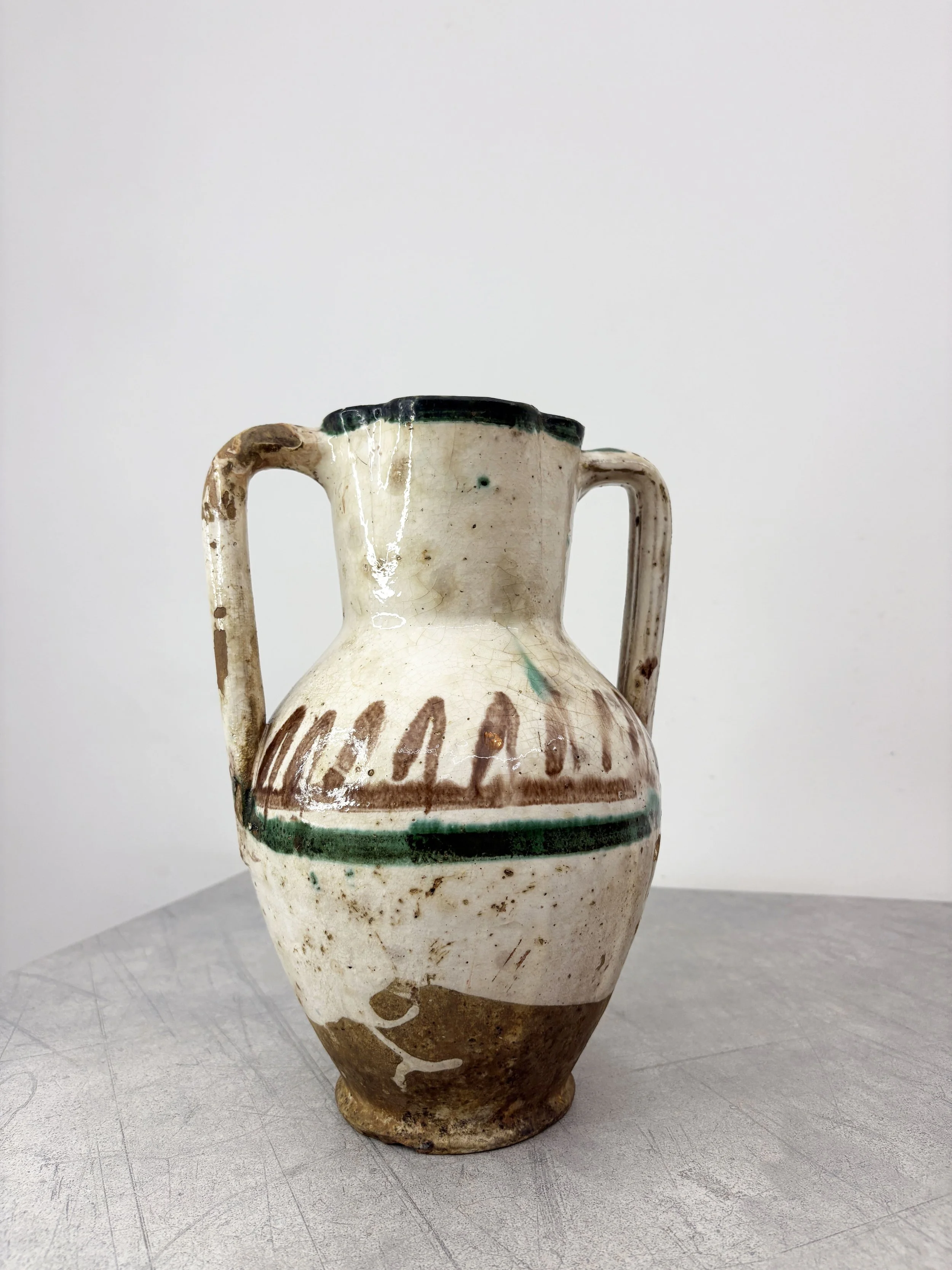 antique hand painted vase Calabria